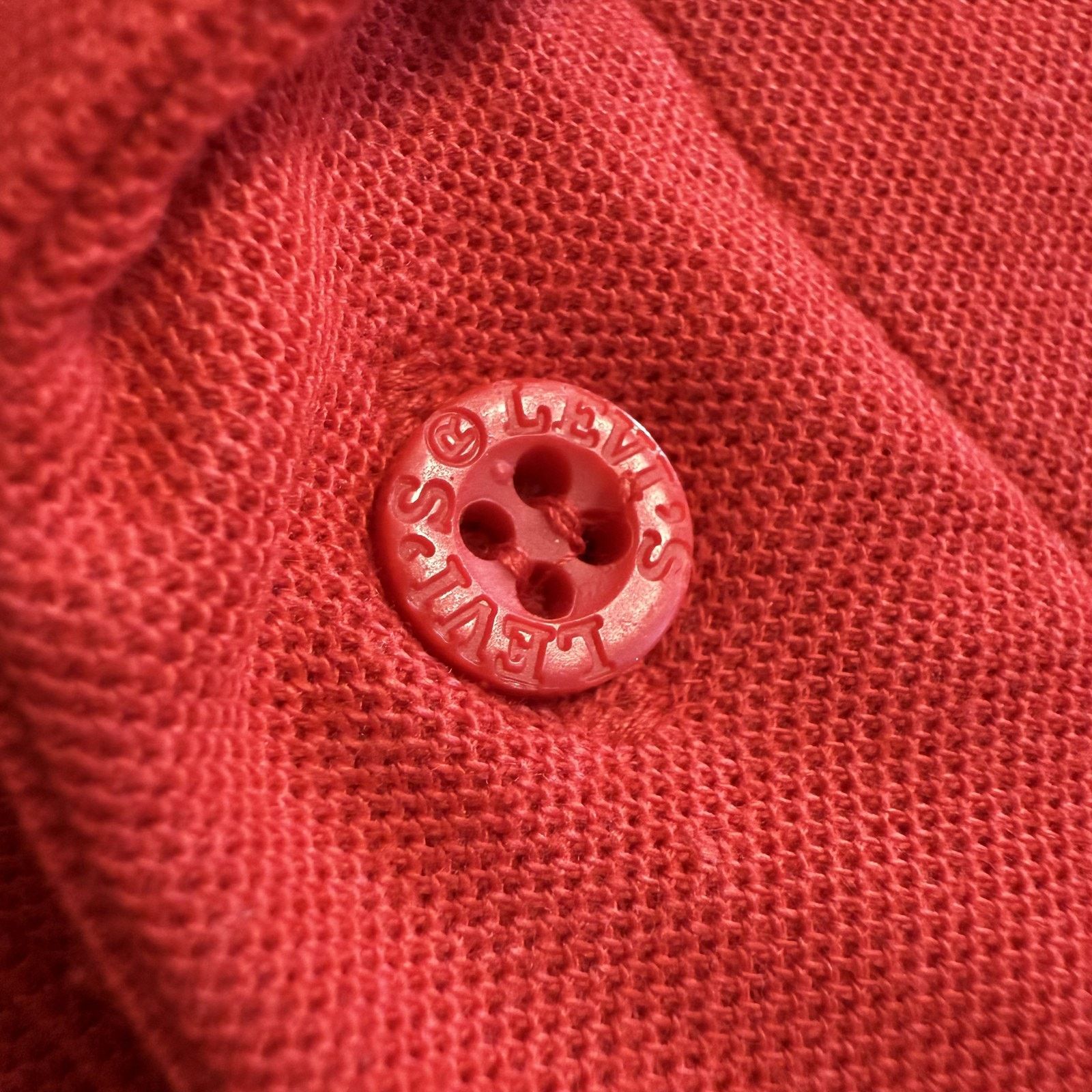 Levi's Vtg Levis Polo Shirt Mens M Red Embroidered Logo 80s Korea Size US M / EU 48-50 / 2 - 5 Thumbnail