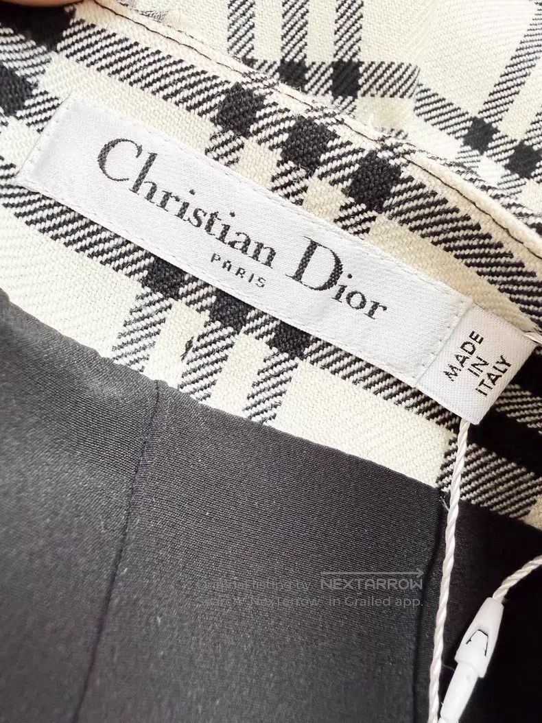 Dior Dior Beige and black plaid wool plaid shorts Size 42" / US 20 - 4 Thumbnail