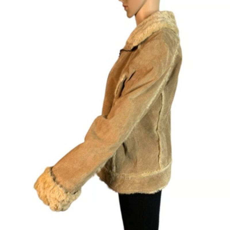 Wilsons Leather Wilsons Leather Womens Large Suede Trimmed Penny Lane Jacket Size L / US 10 / IT 46 - 5 Thumbnail