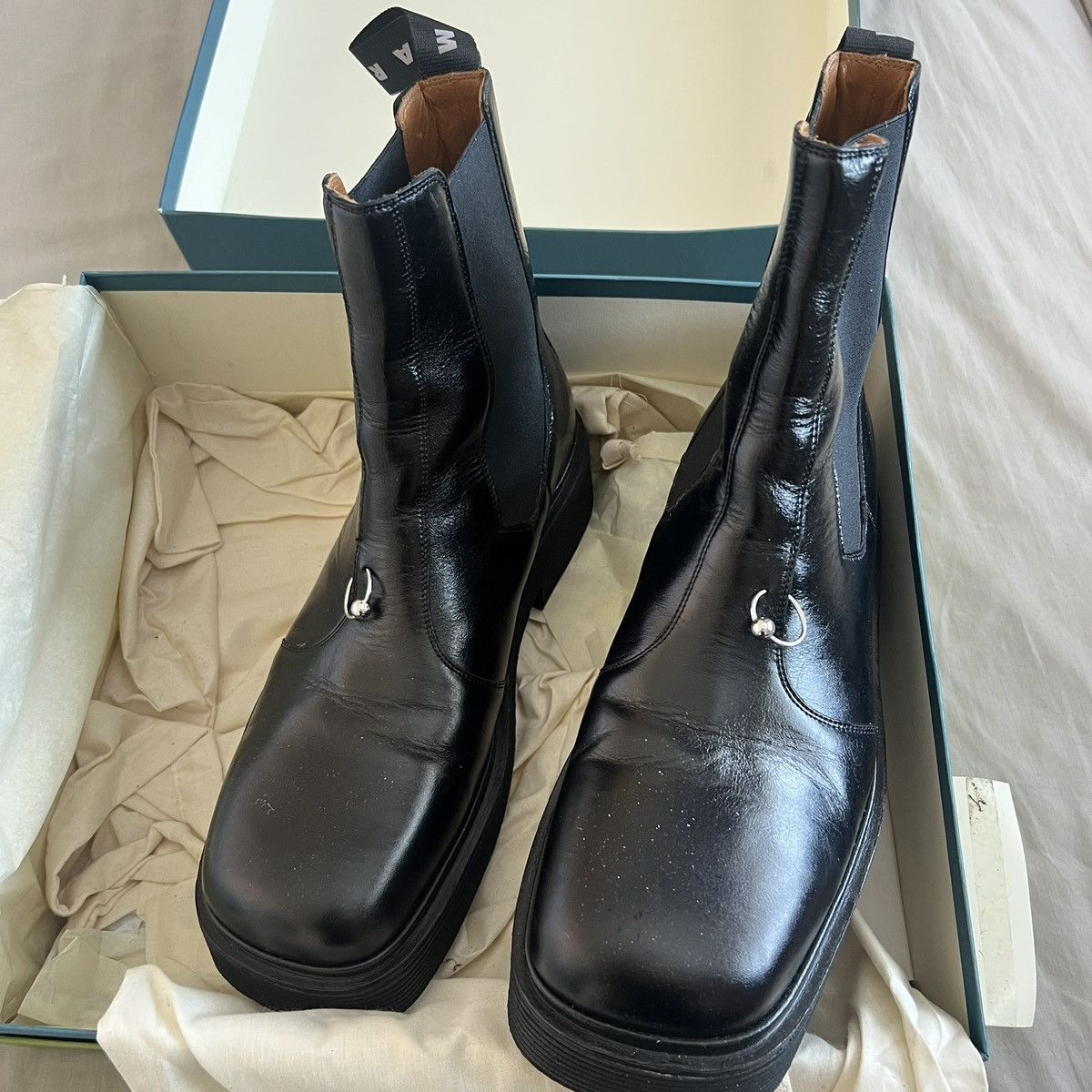 Marni Marni Black Pierced Chelsea Boots | Grailed Marni Marni Black Pierced Chelsea Boots | Grailed