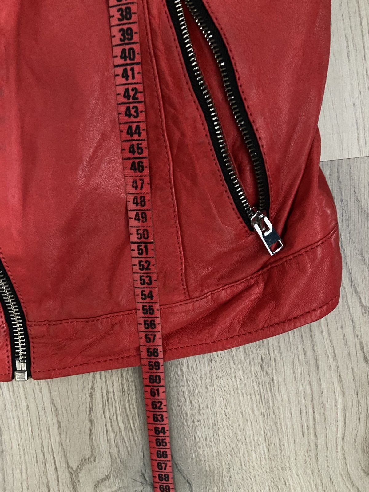 Other Oakwood red Leather Jacket Size S / US 4 / IT 40 - 6 Thumbnail