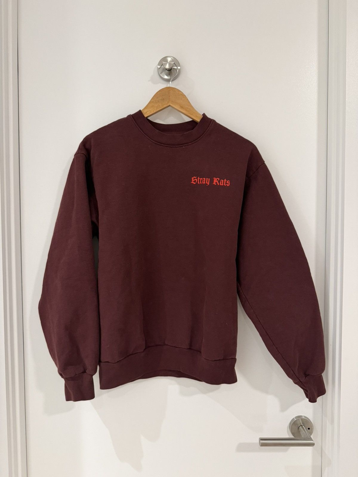 Stray Rats Stray Rats Burgundy Sweatshirt size S Size US S / EU 44-46 / 1 - 1 Thumbnail