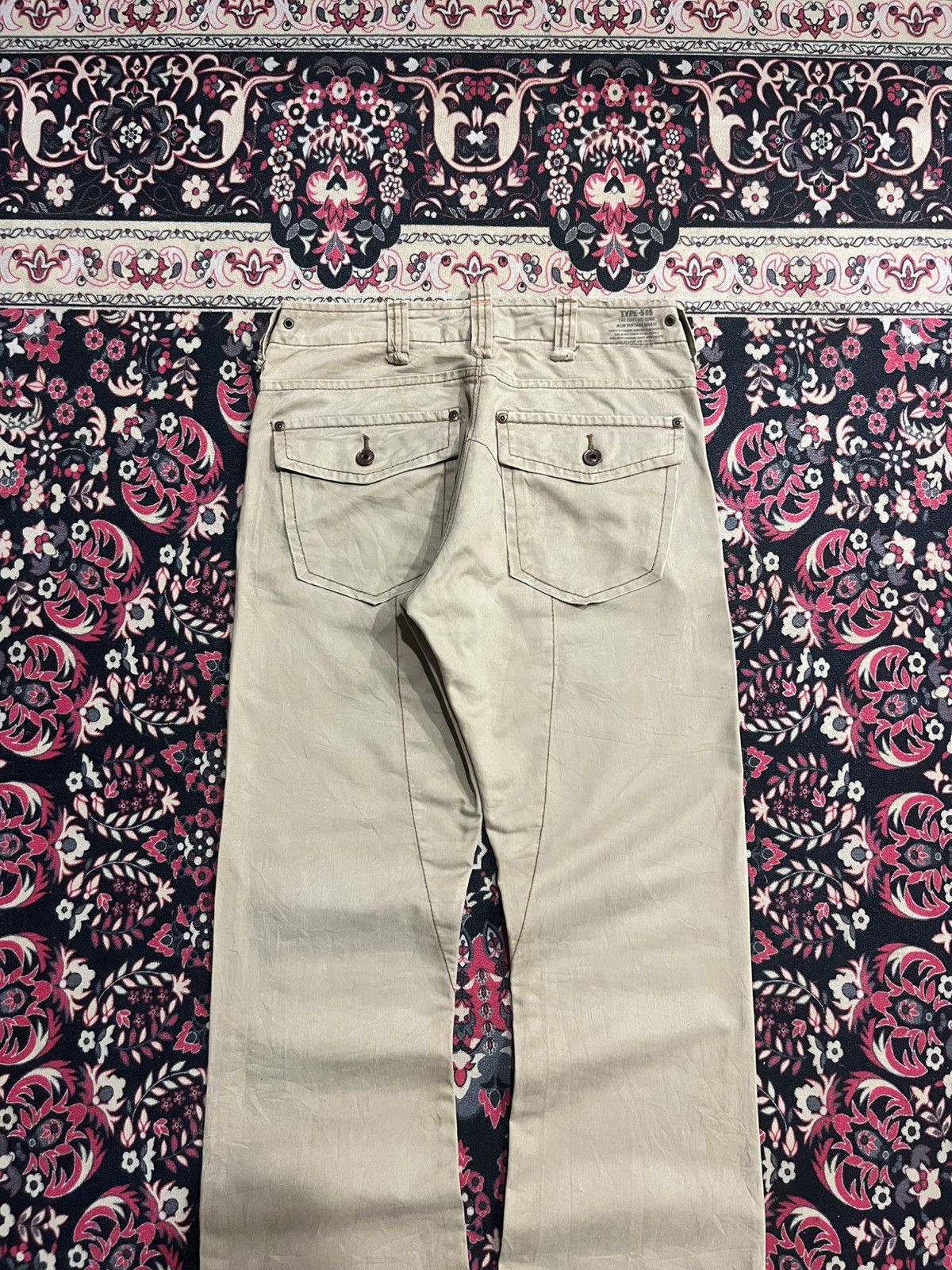 Edwin Vintage Japanese Edwin 503 Cargo Khaki Washed Flare Pants Size US 30 / EU 46 - 6 Thumbnail