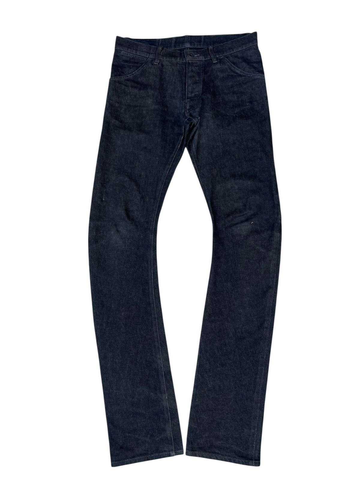 Kazuyuki Kumagai Attachment Black Attachment Japan Curve Long Leg Denim Jeans Size US 31 - 1 Thumbnail