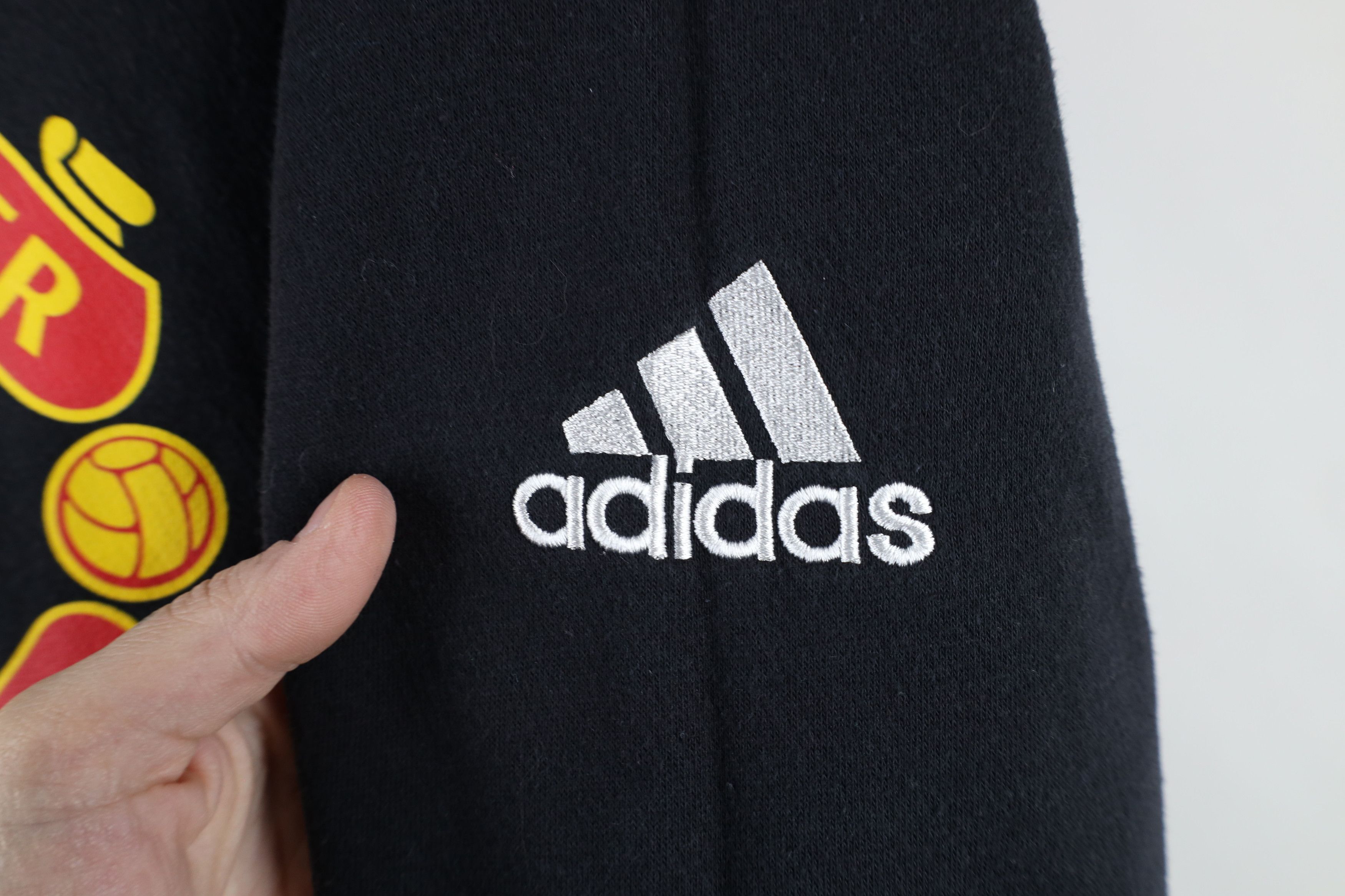 Adidas × Vintage Adidas Out Manchester United Soccer Football Hoodie Black Size US S / EU 44-46 / 1 - 4 Thumbnail