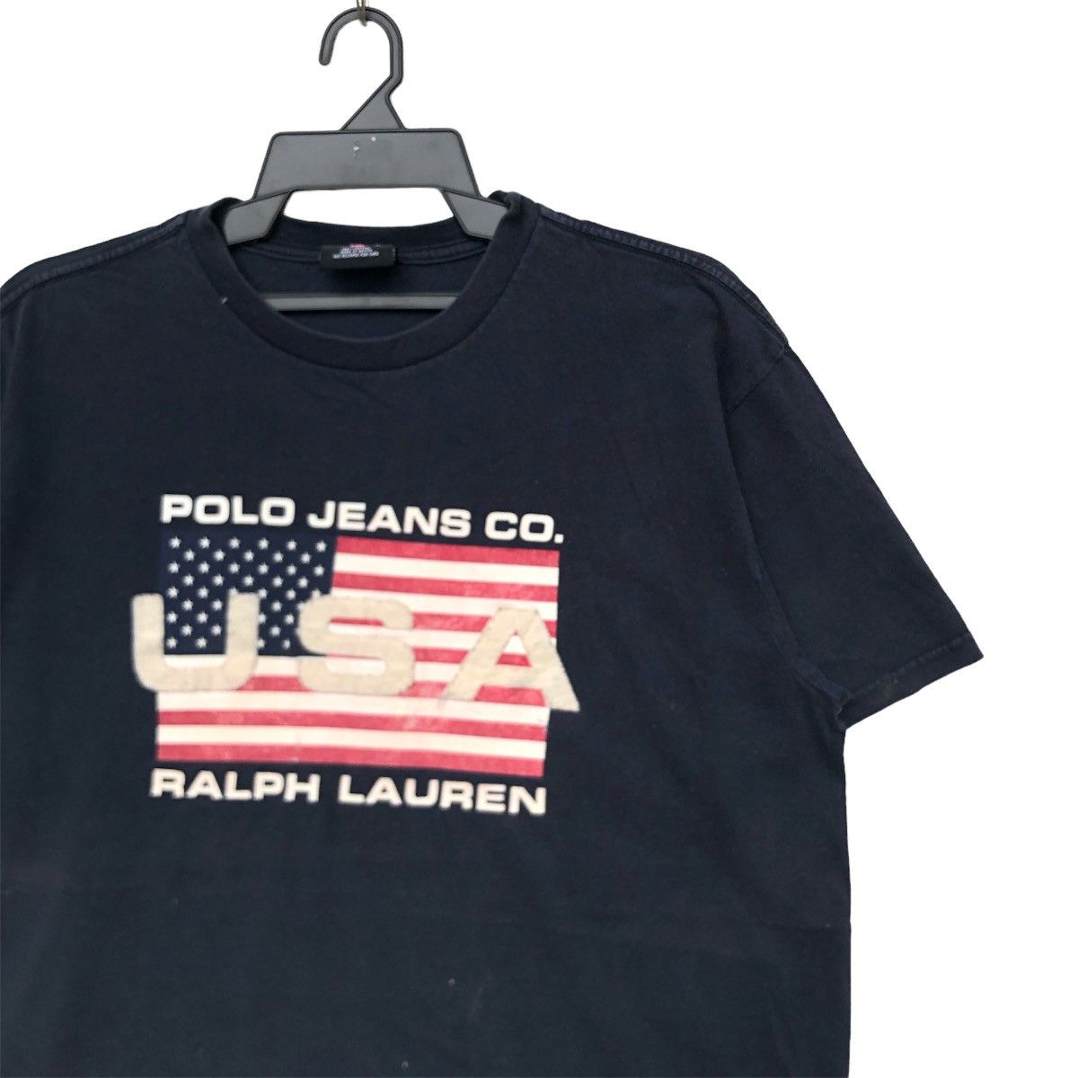 Polo Ralph Lauren Vintage 90s USA Polo Jeans Co by Ralph Lauren T-shirt | M | Size US M / EU 48-50 / 2 - 2 Thumbnail