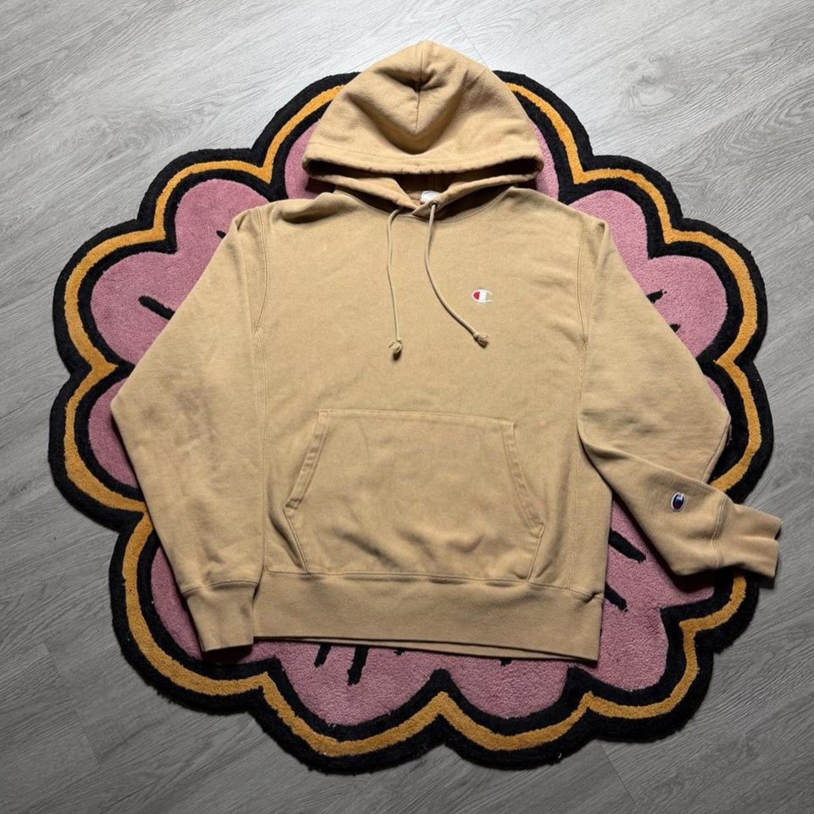 Champion Champion Reverse Weave Pullover Hoodie Size Medium Tan Size US M / EU 48-50 / 2 - 1 Thumbnail
