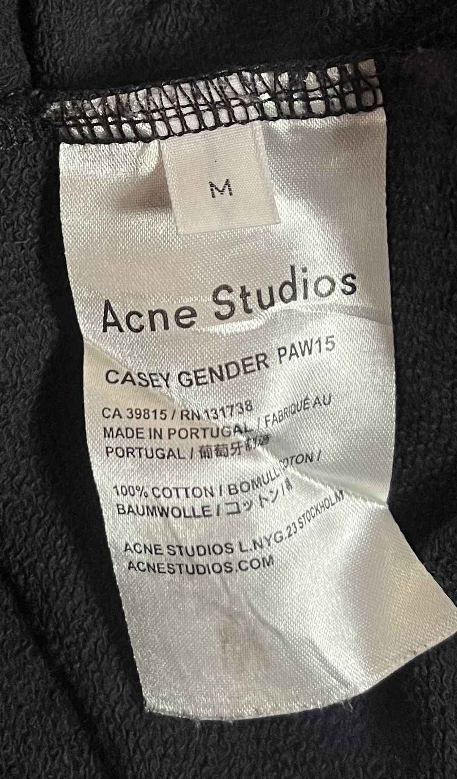 Acne Studios Acne studios gender equality faded black sweatshirt Size US M / EU 48-50 / 2 - 3 Thumbnail