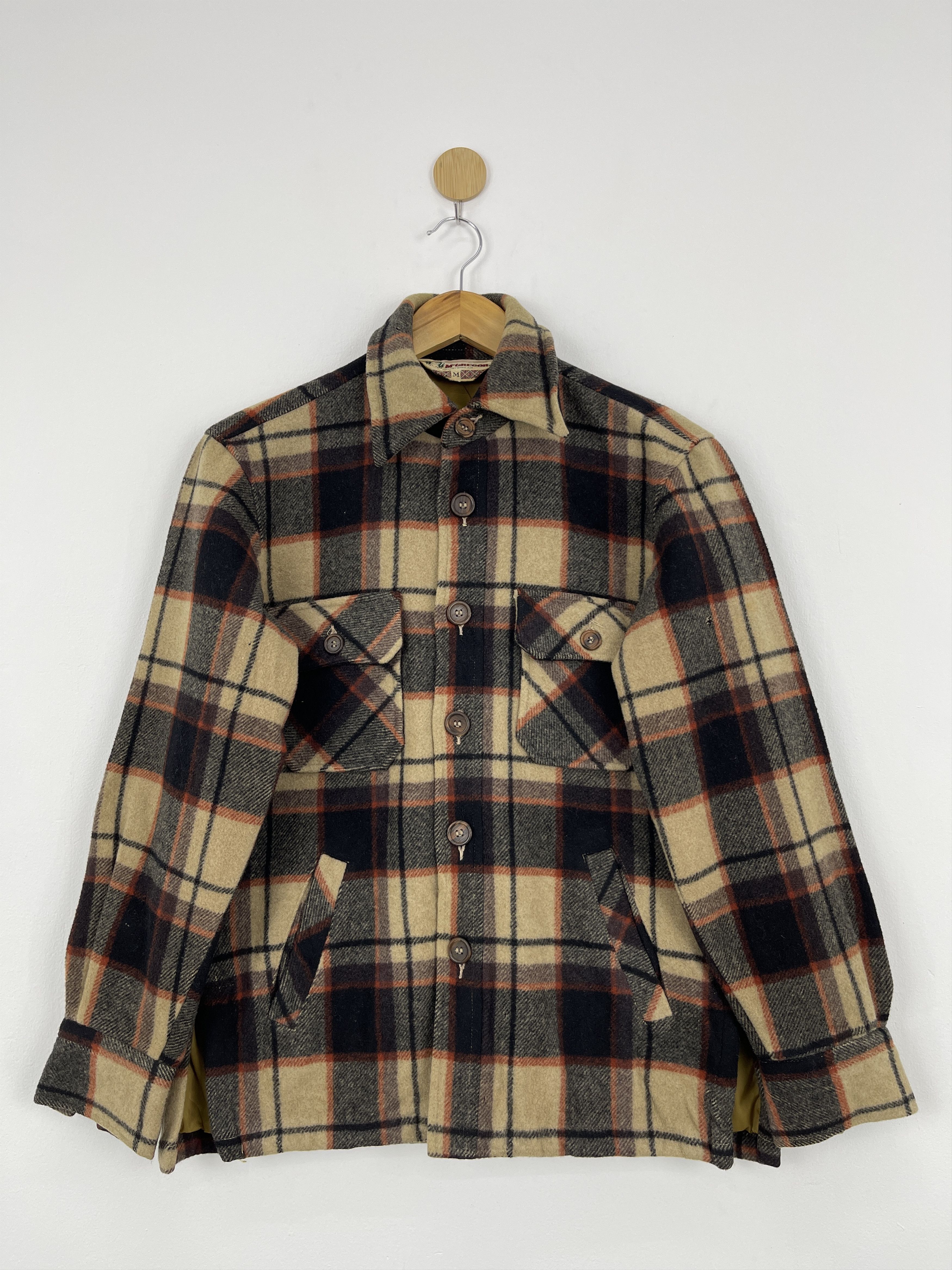 McGregor Vintage Mcgregor Wool Mohair Plaid Flannel Jacket JA0019 Size US M / EU 48-50 / 2 - 1 Thumbnail