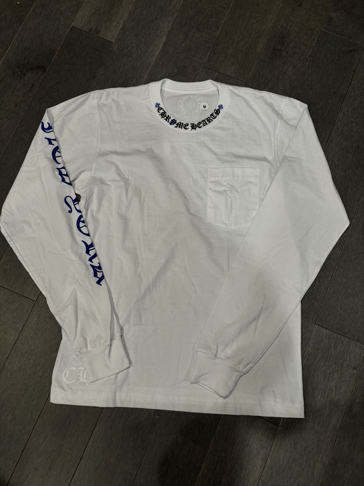 Chrome Hearts Chrome Hearts Rolling Stone white LS T shirt medium Size US M / EU 48-50 / 2 - 2 Thumbnail