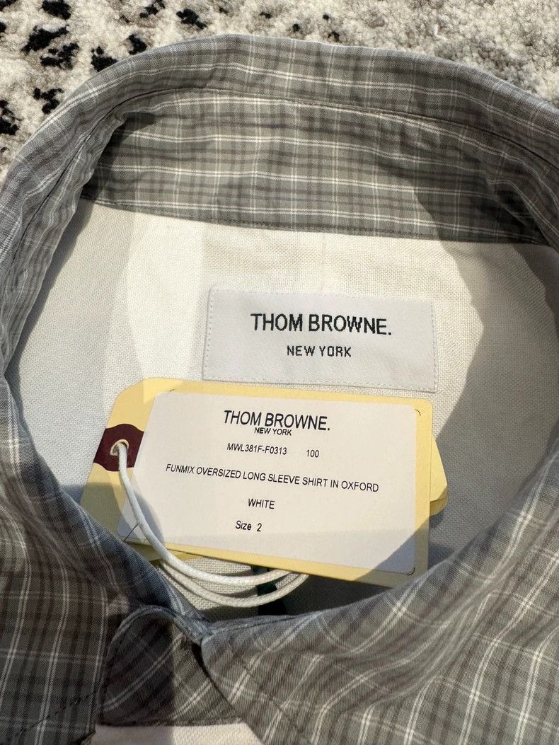 Thom Browne Thom Browne size2 A sharp collar single row button long sle Size US M / EU 48-50 / 2 - 2 Thumbnail