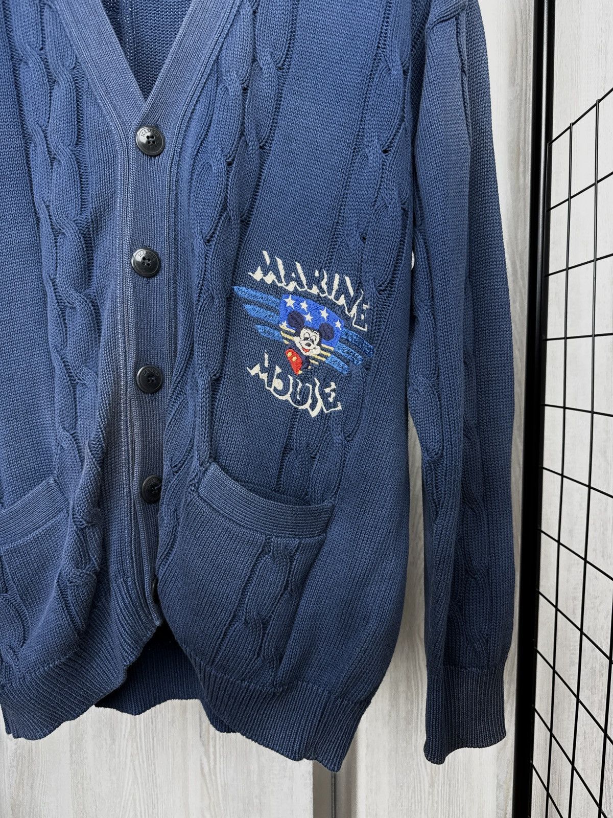 Iceberg ICEBERG Disney Mickey Marine Mouse Cotton faded Cardigan Size US L / EU 52-54 / 3 - 4 Thumbnail