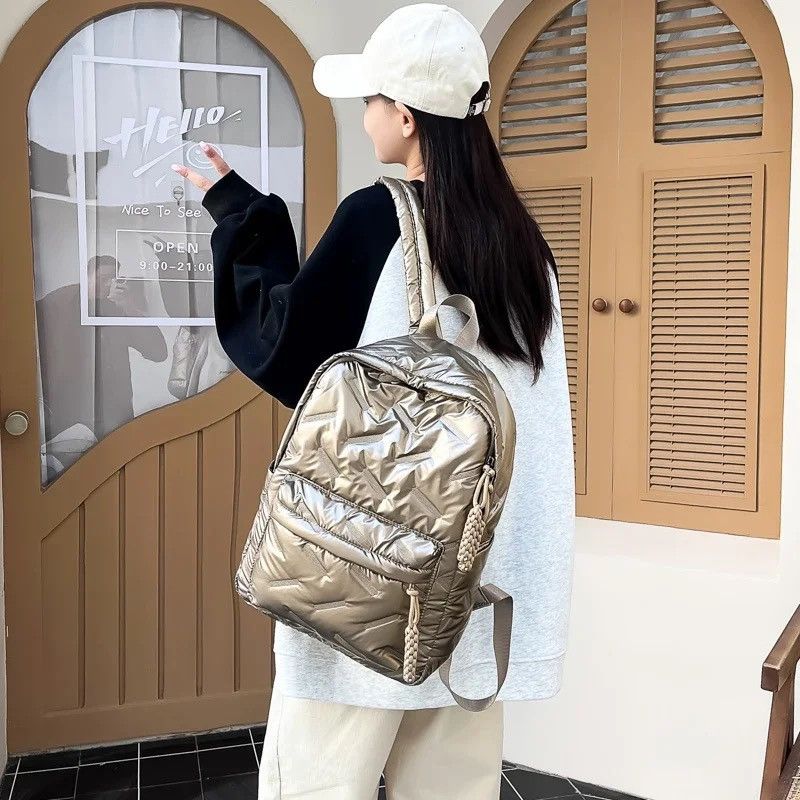 Other Golden Colour Bagpack Size ONE SIZE - 2 Thumbnail