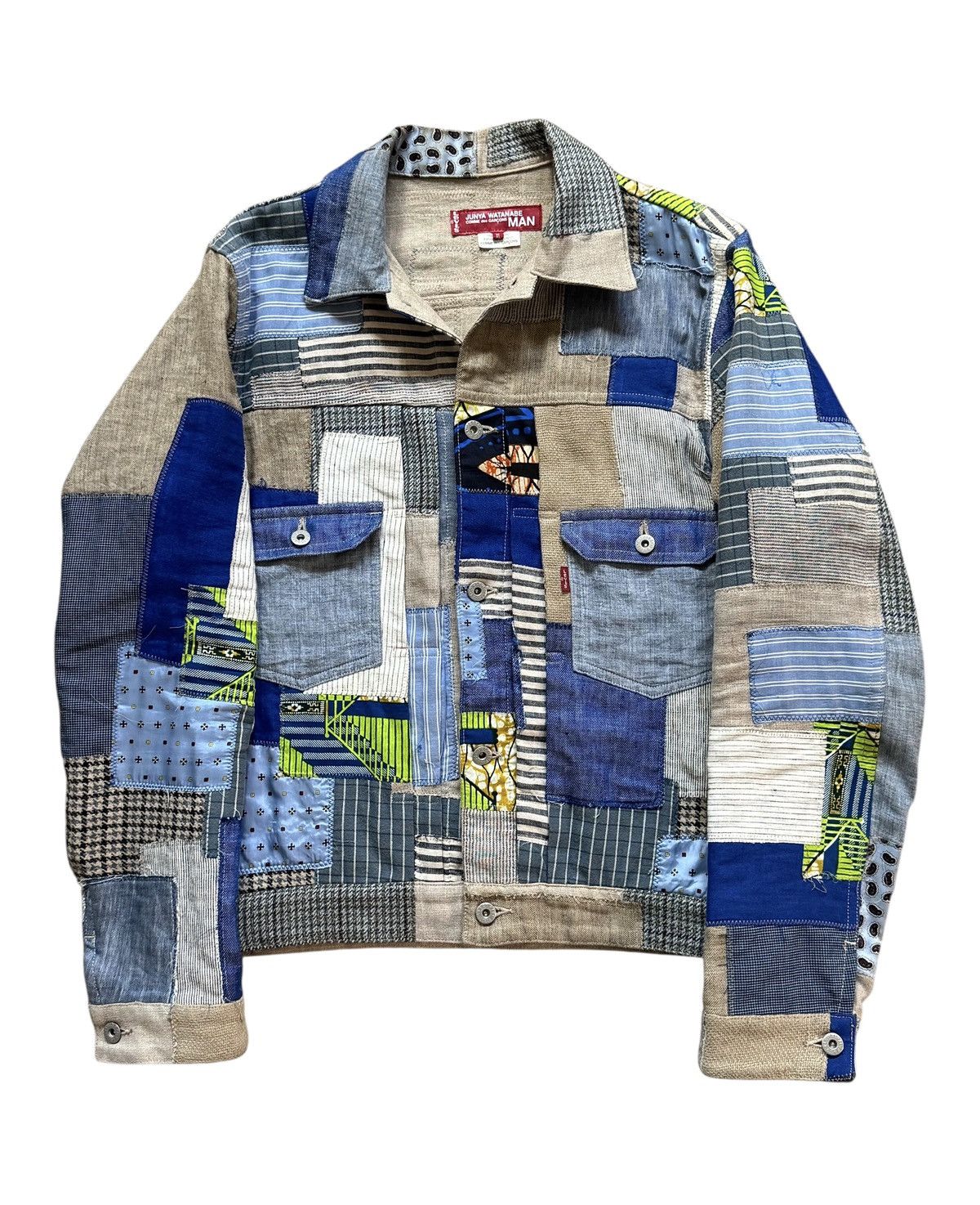 2015 Junya Watanabe Levi's Patchwork BlueRunway Denim Jacket
