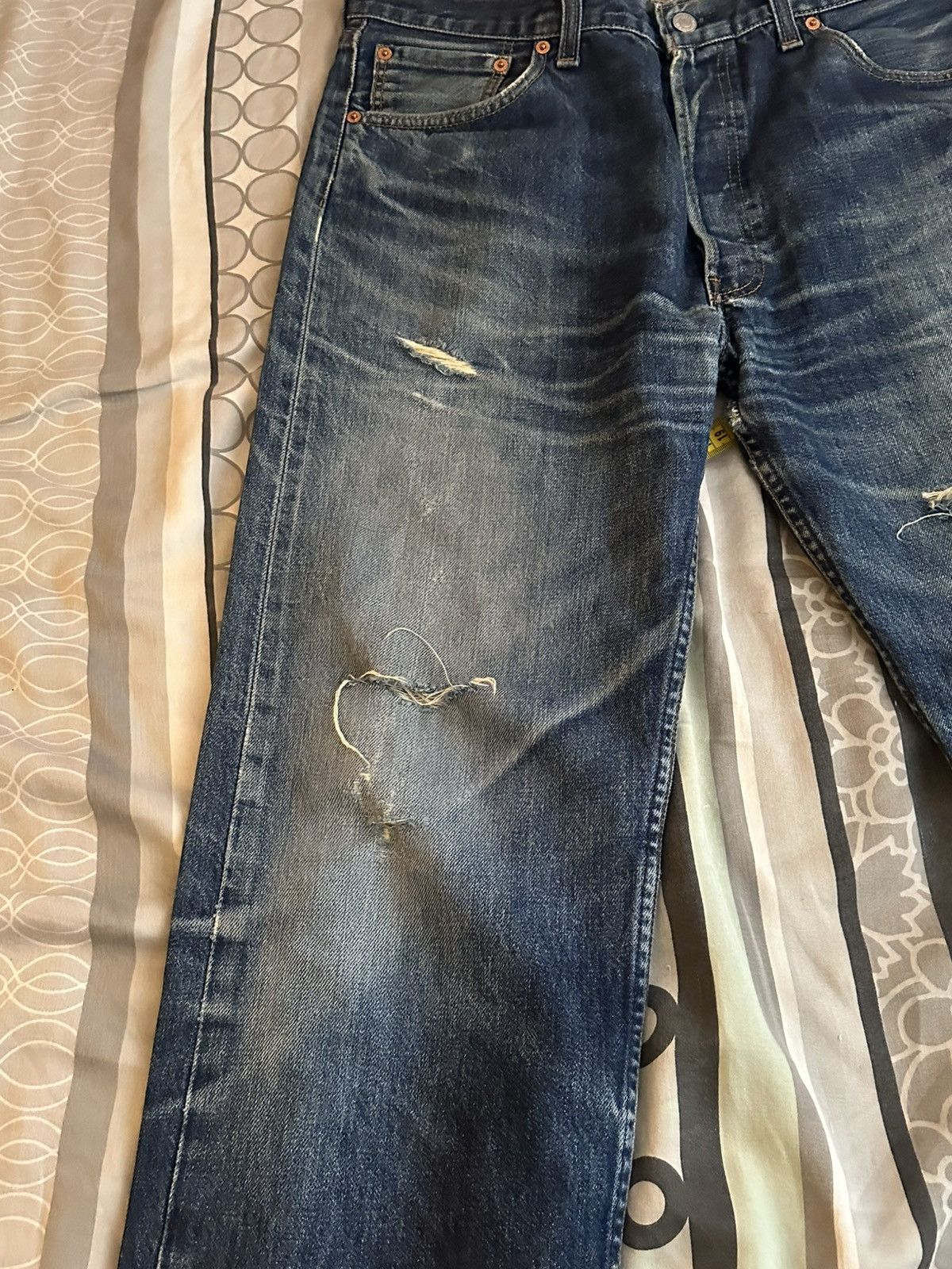 Levi's × Levi's Vintage Clothing × Vintage Vintage distressed Levi’s jeans W34 L32 Size US 34 / EU 50 - 12 Thumbnail