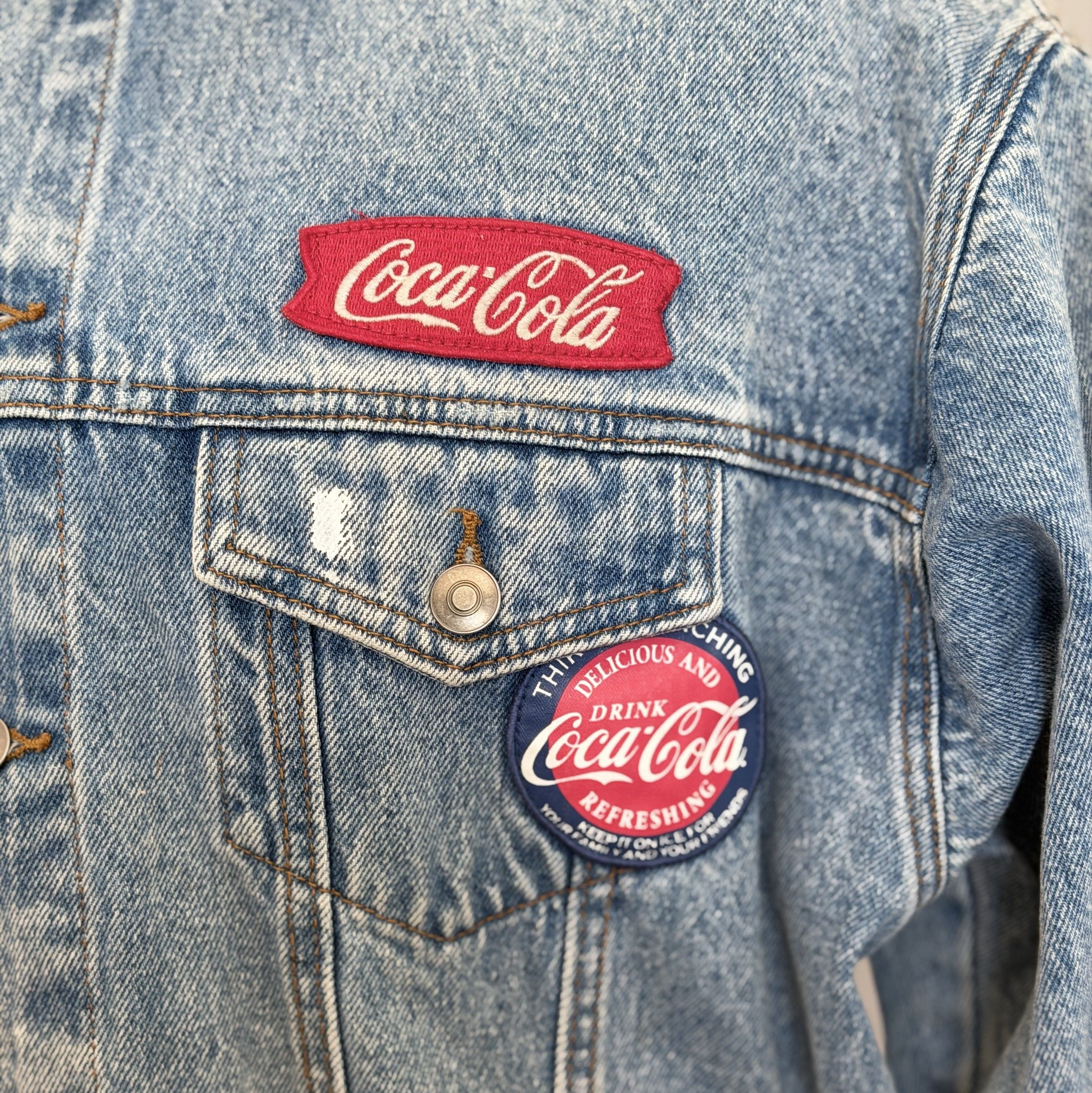 Coca Cola COCA-COLA Forever 21 Vintage Denim Unisex Jackets Oversize S Size US S / EU 44-46 / 1 - 3 Thumbnail