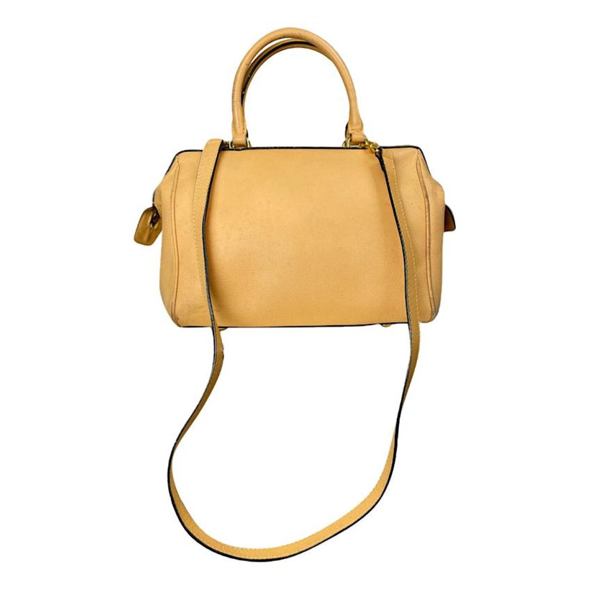 Celine Triomphe Yellow Leather Handbag Size ONE SIZE - 1 Thumbnail