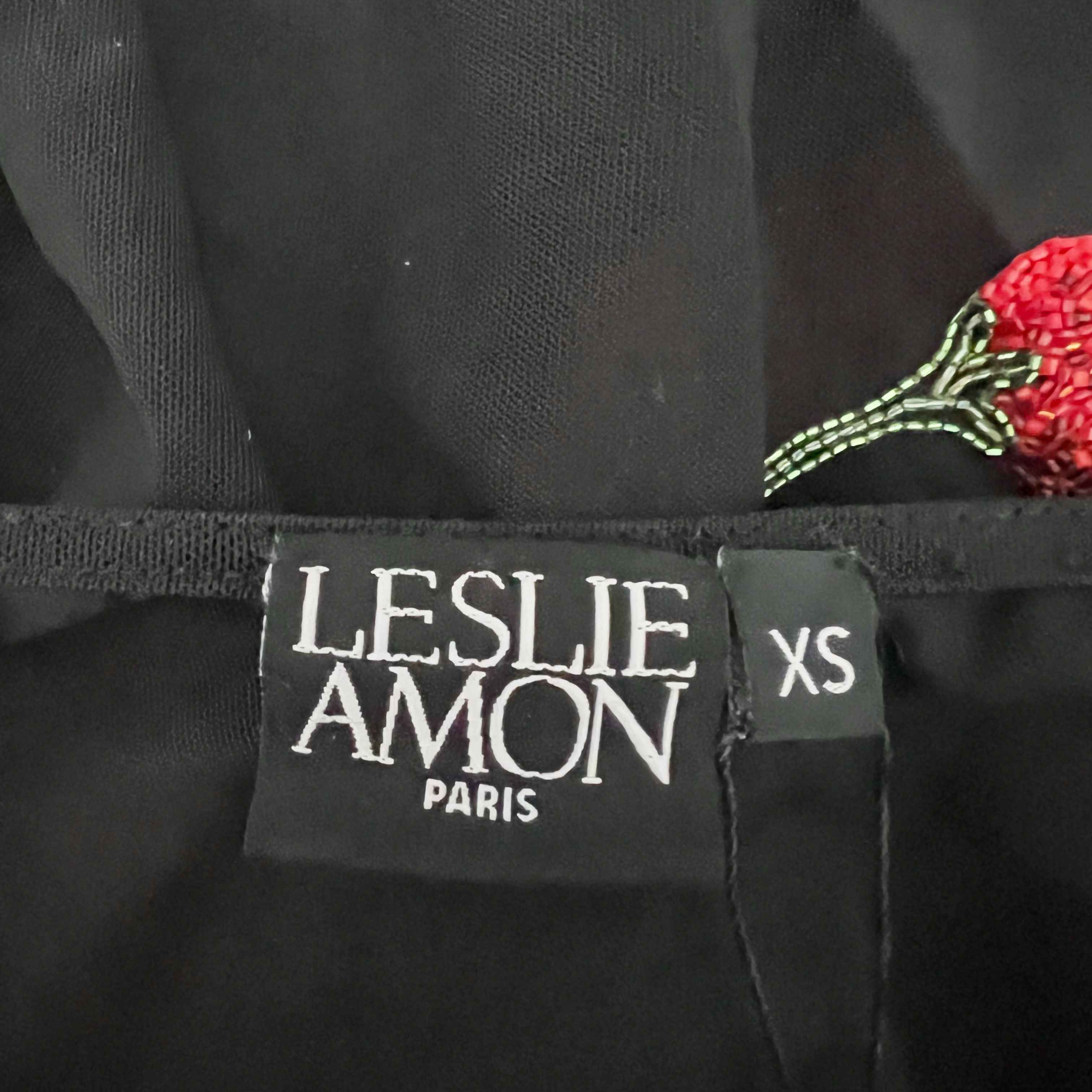 Other NEW Leslie Amon Paris Galli Black Chilly Size XS / US 0-2 / IT 36-38 - 2 Thumbnail