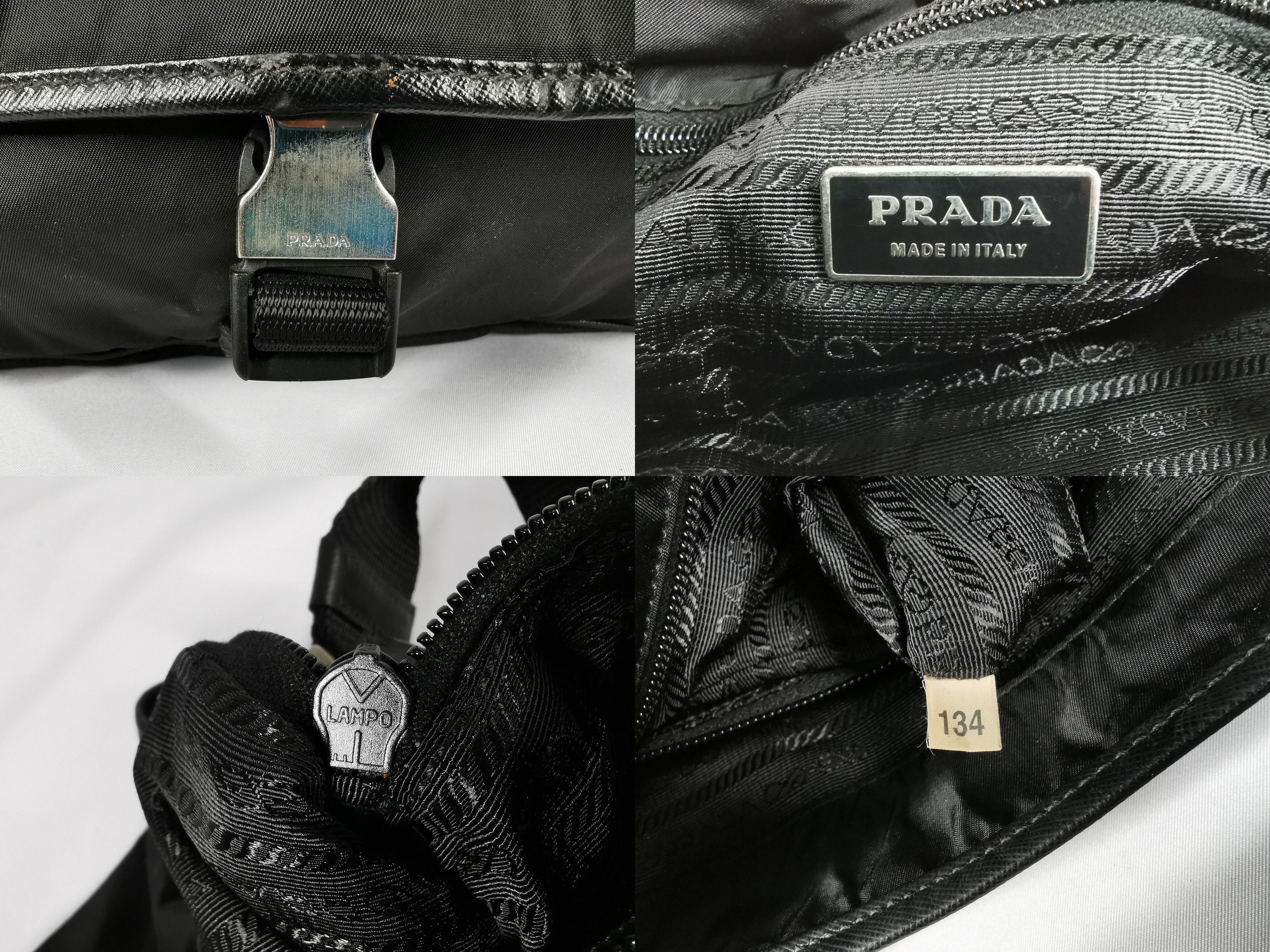 Prada Prada Messenger Tessuto Black Nylon Crossbody Shoulder Bag Size ONE SIZE - 8 Thumbnail