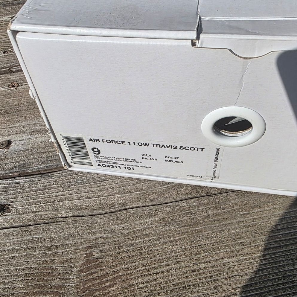 Nike × Travis Scott Nike Air Force 1 Low "Travis Scott Sail" Size US 9 / EU 42 - 9 Thumbnail