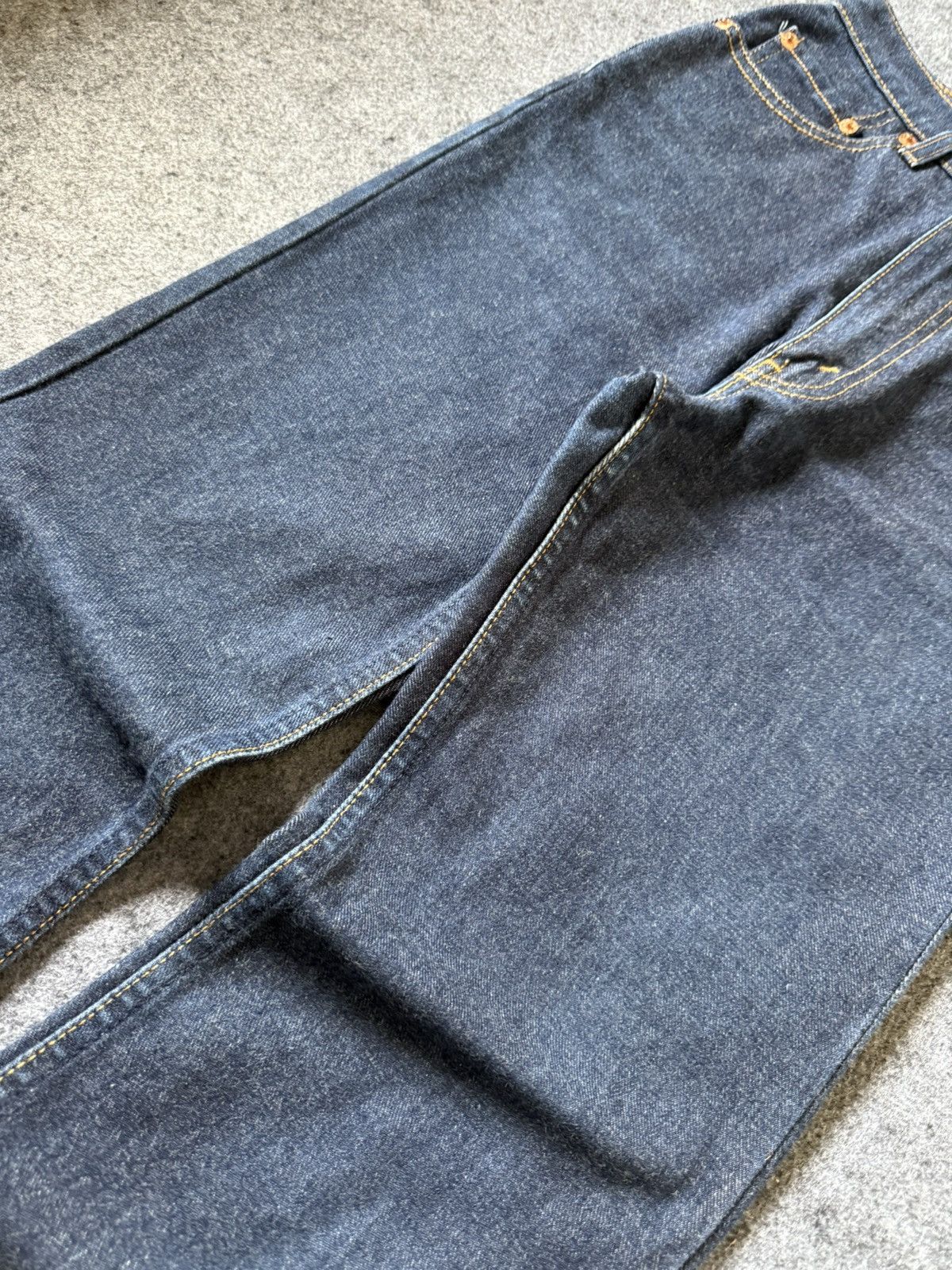 Levi's × Vintage Vintage Levis 517 Indigo Raw Flare Bootcut Jeans Size US 27 - 5 Thumbnail
