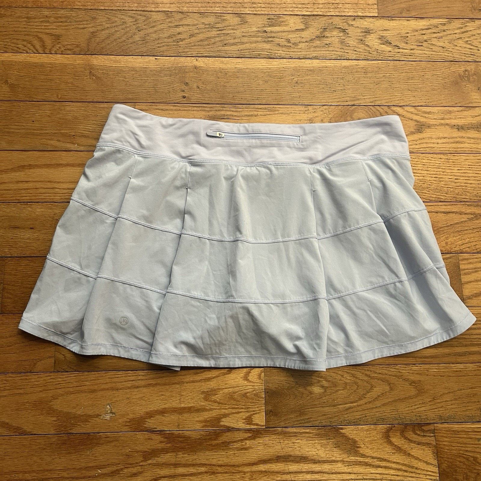 Lululemon Pace Rival Lined Athletic Performance Tennis Skirt Blue 14 Size 36" / US 14 / IT 50 - 3 Thumbnail