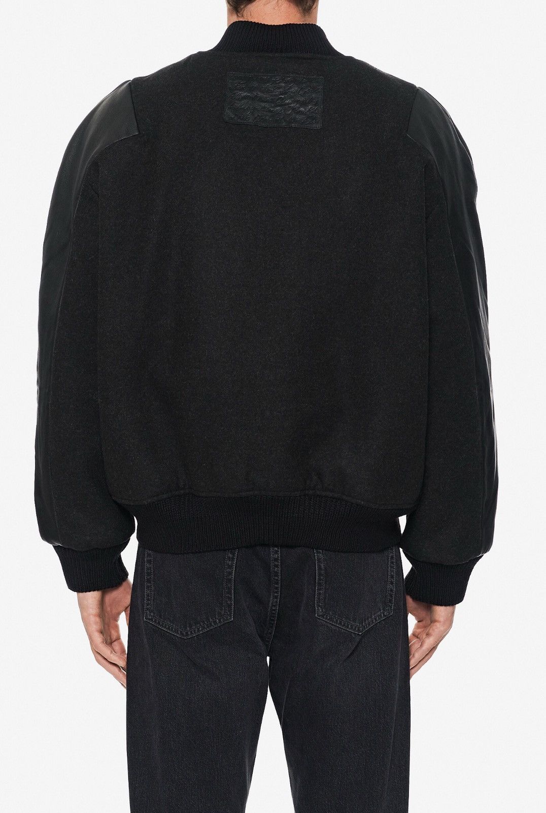 Acne Studios Last Size Acne Studios Leather Trimmed Wool Bomber Jacket Size US L / EU 52-54 / 3 - 2 Thumbnail