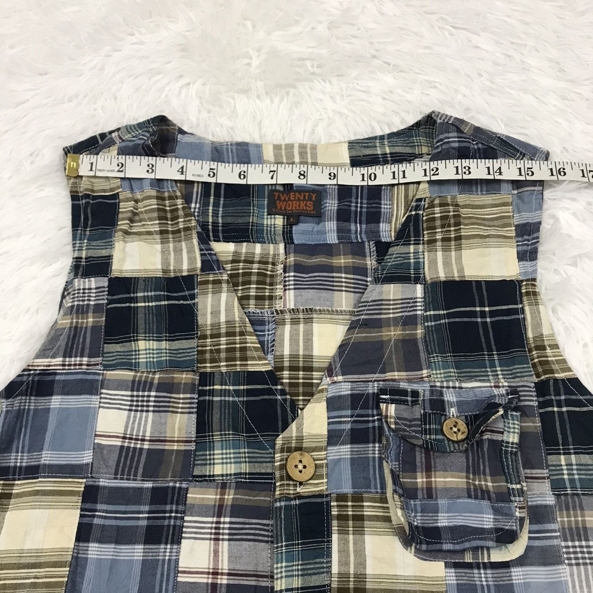 Japanese Brand Twenty works patchwork vest Size US M / EU 48-50 / 2 - 13 Thumbnail