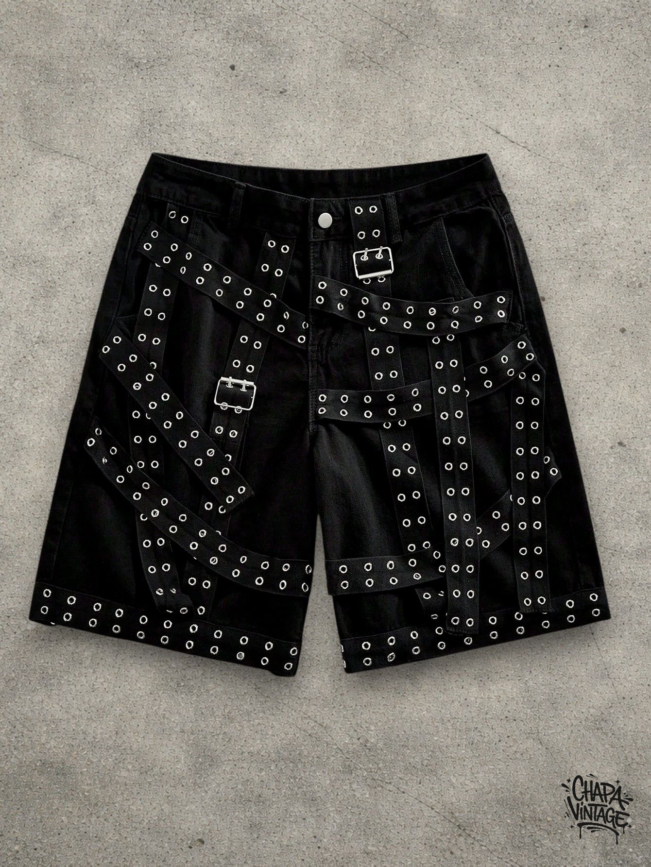 Vintage Opium black shorts Size US 34 / EU 50 - 1 Thumbnail