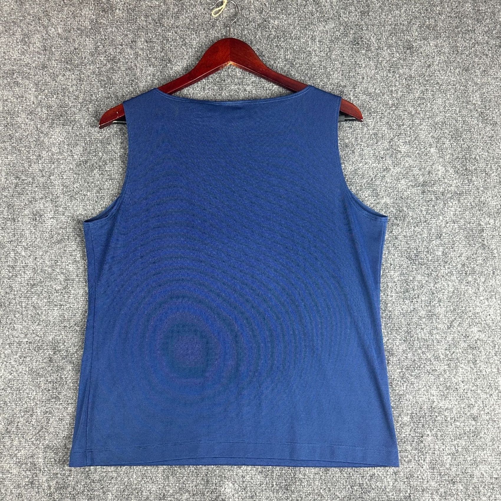 Vintage Chicos Tank Top Womens Large Blue Stretch Pullover Size M / US 6-8 / IT 42-44 - 4 Thumbnail