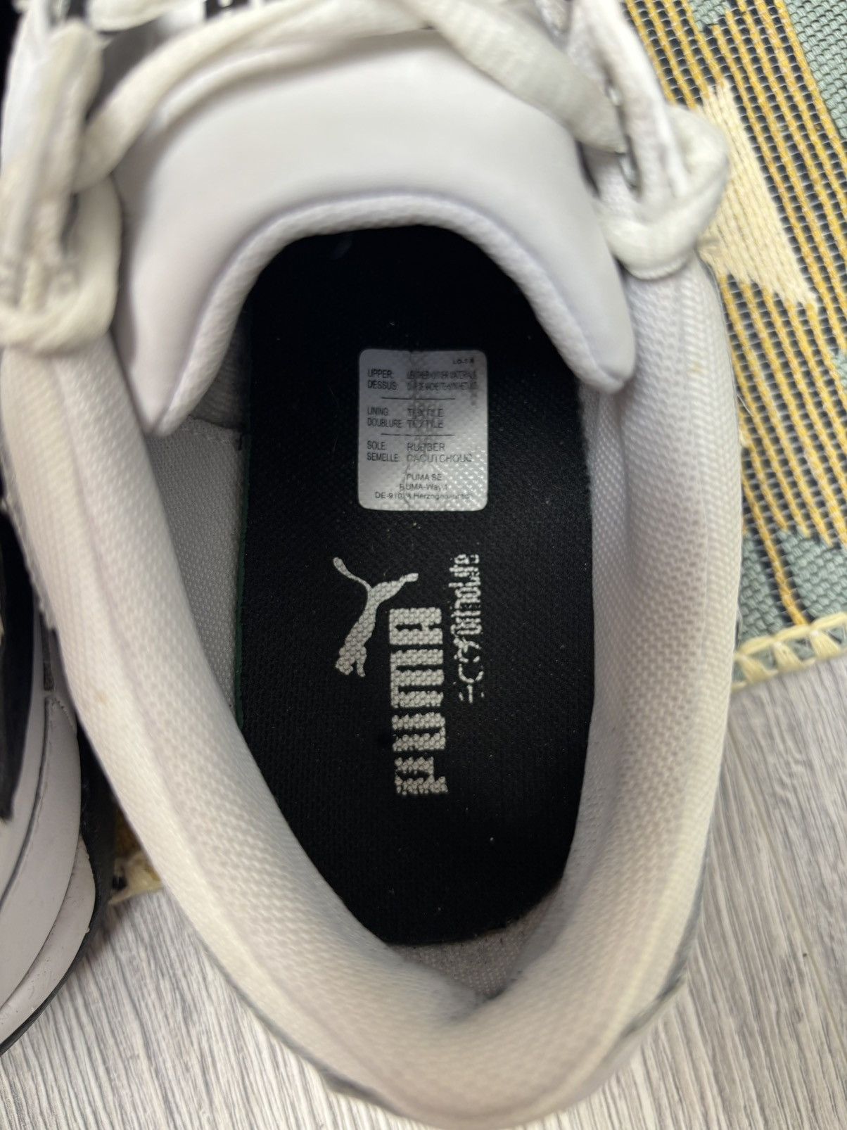 Puma Puma Speedcat leather shoes white and black Size US 10.5 / EU 43-44 - 15 Thumbnail
