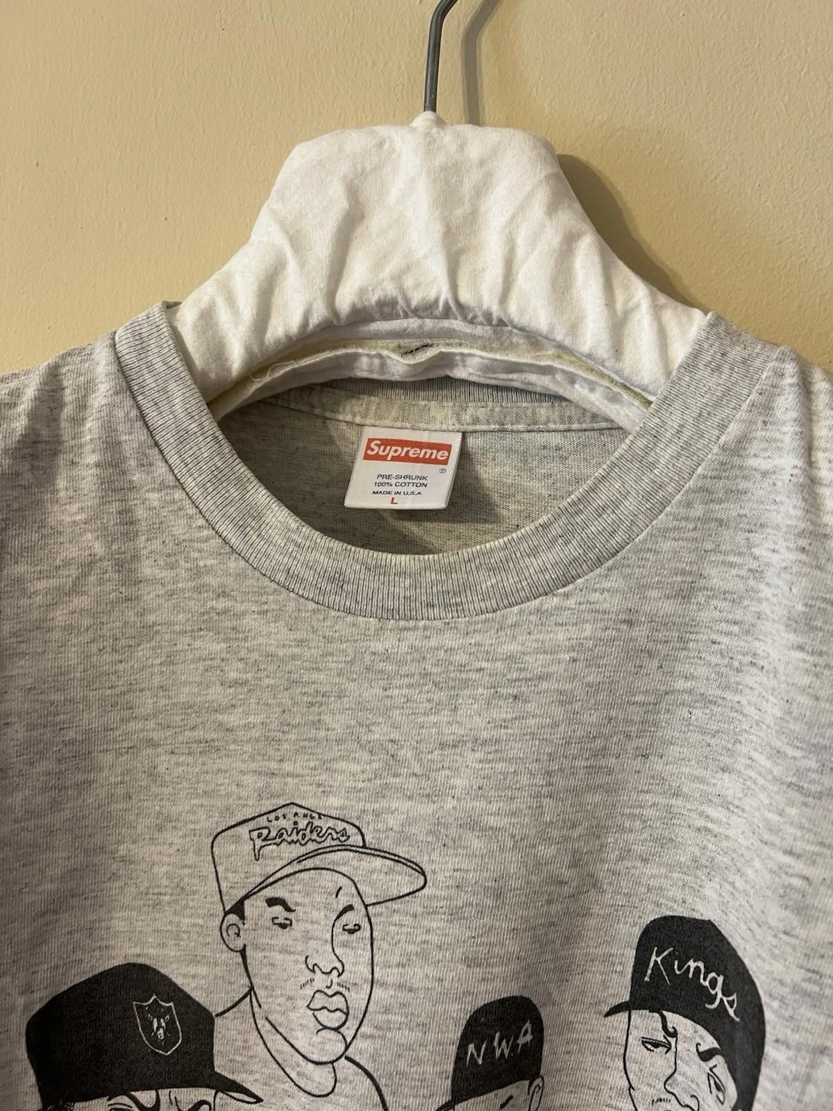 Supreme Pre-Owned 2003 SS03 Supreme NWA Tee Grey T-shirt Sz L Large Size US L / EU 52-54 / 3 - 4 Thumbnail
