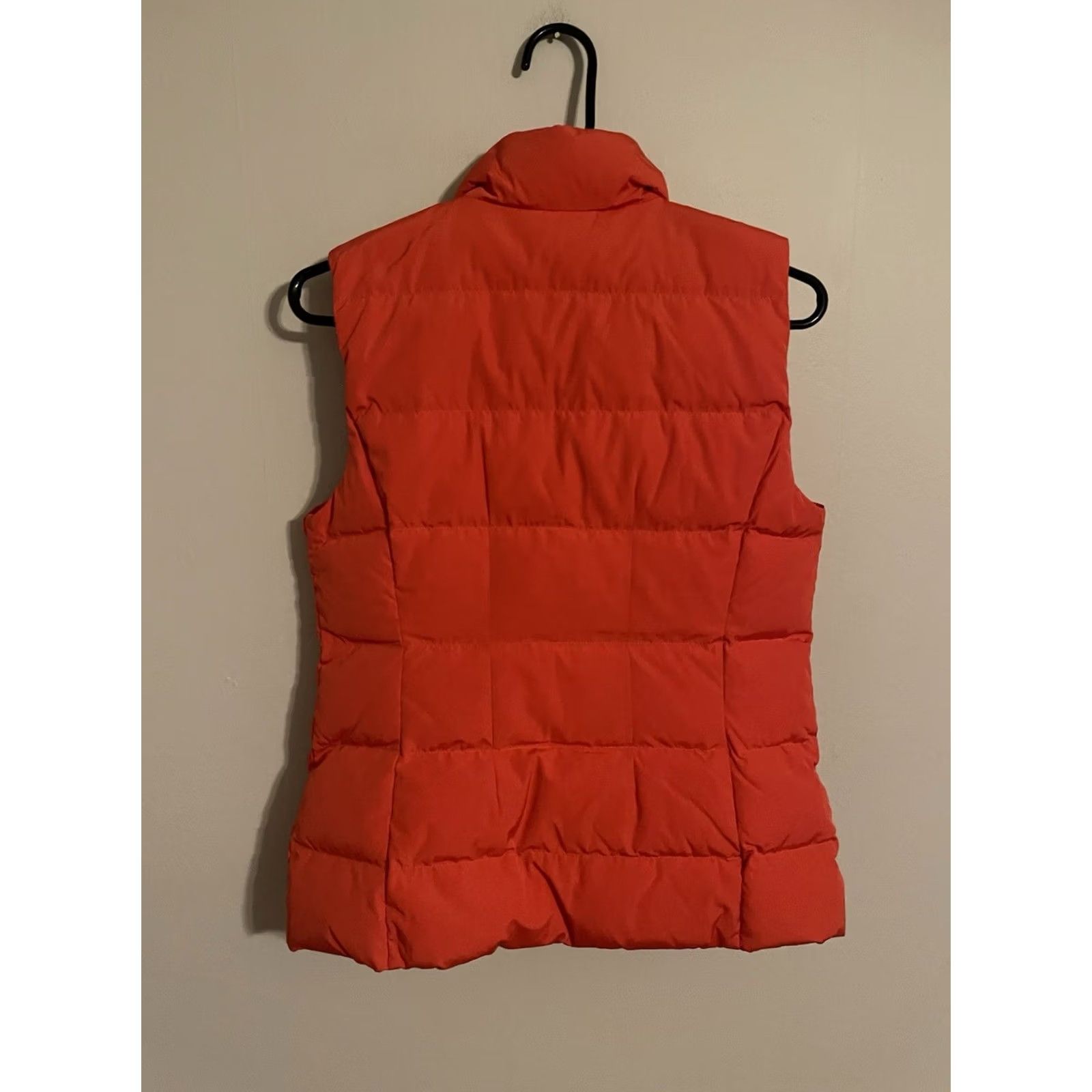 Talbots Talbots Puffer Vest Orange Insulated Ruffle Placket Down Fill Womens Small Size S / US 4 / IT 40 - 4 Thumbnail