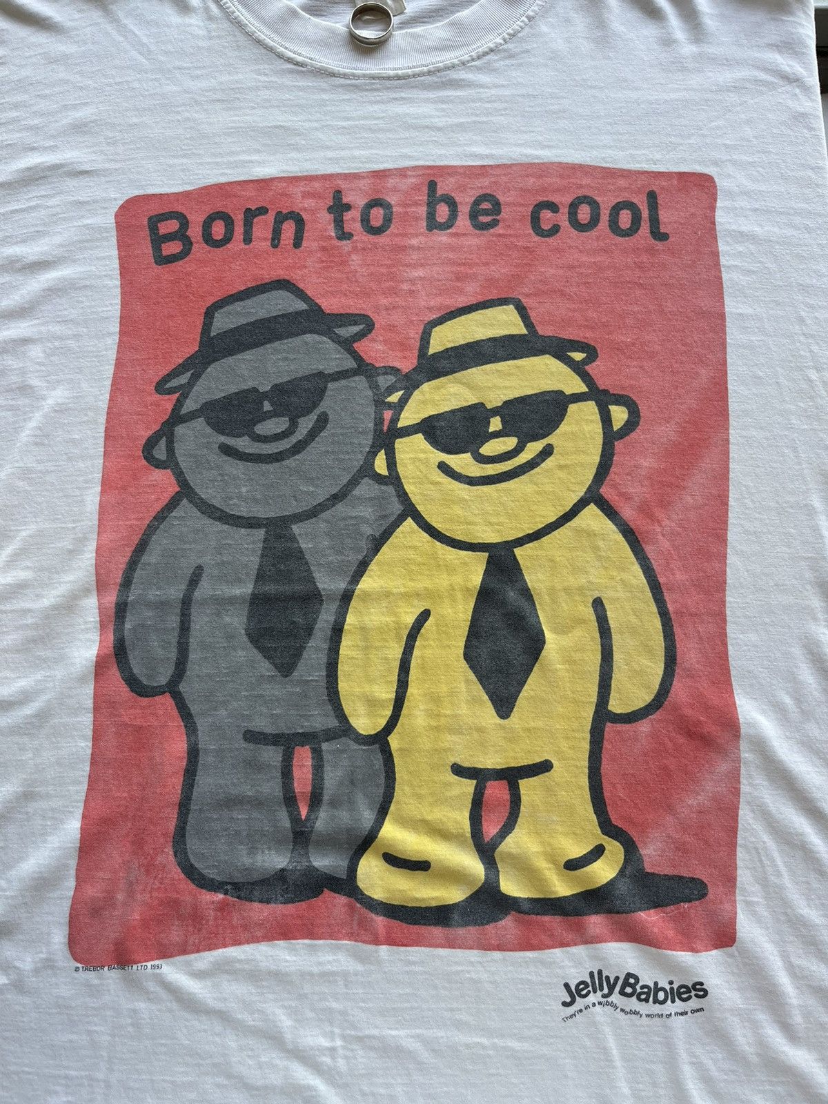 Vintage Vintage Born To Be Cool 1993’s Jelly Babies Tshirt Size US XL / EU 56 / 4 - 5 Thumbnail