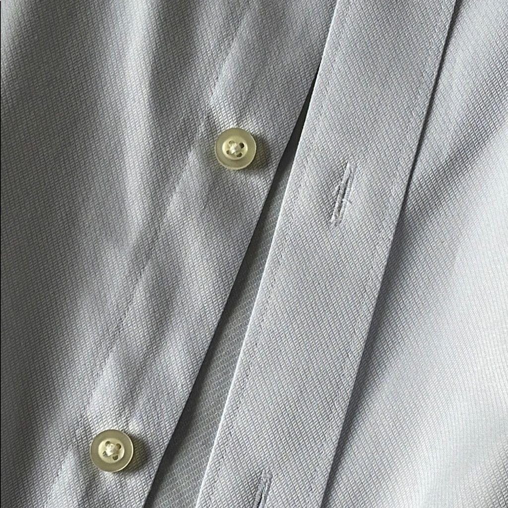 Charles Tyrwhitt Charles Tyrwhitt Men's Light Gray Dress Shirt 42 16 1/2 Used Size 40R - 4 Thumbnail