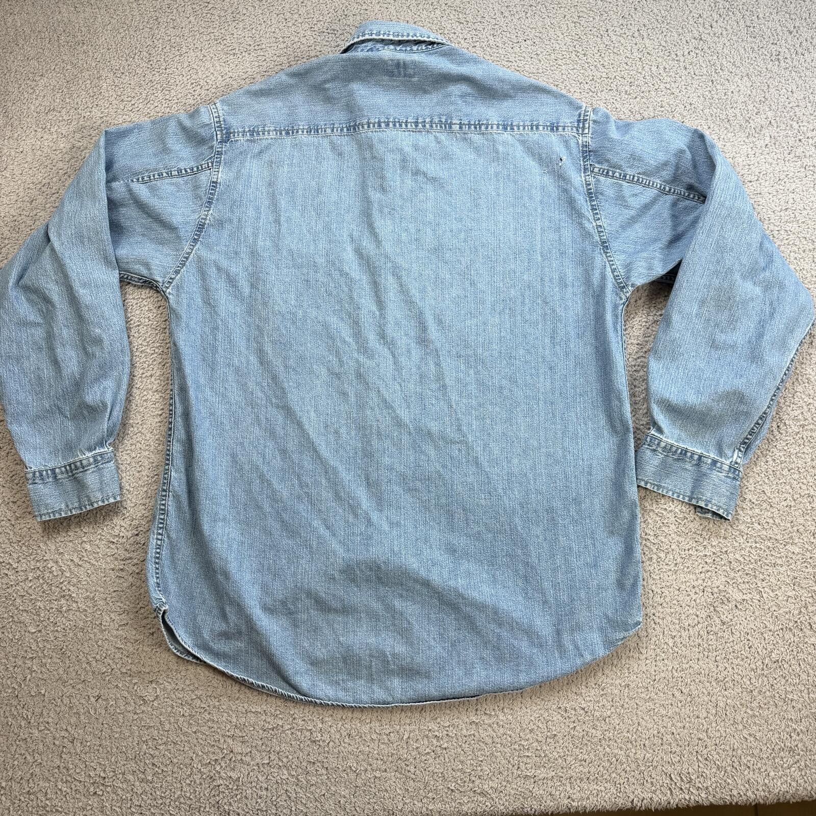 Other Vintage 90s Levis Red Tab Denim Button Down Shirt Large Size US L / EU 52-54 / 3 - 2 Thumbnail
