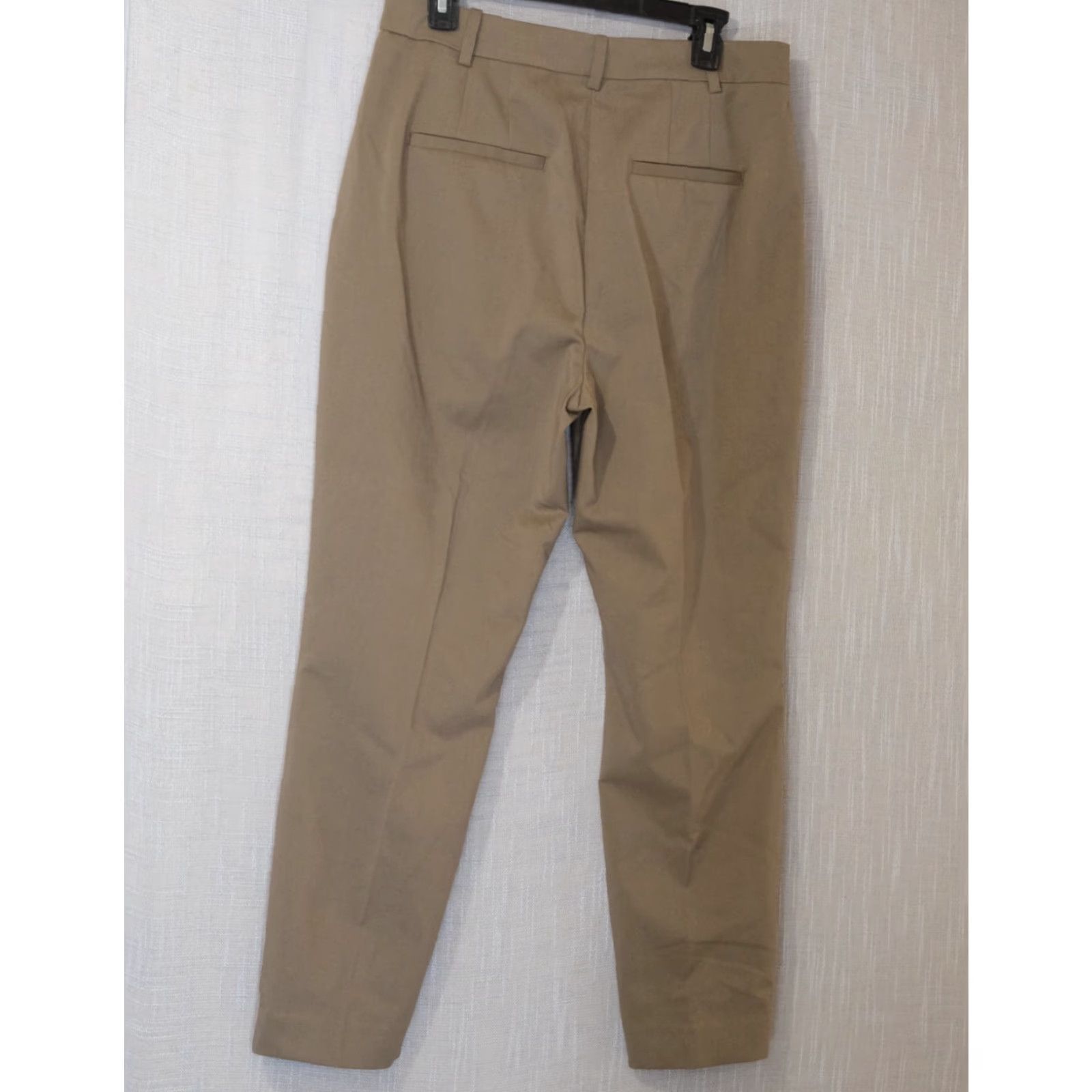 H&M H&M Slit Cuff Straight Dress Pants Green Stretch Women's 10 #A17-10 Dress Pants Women 10 Green Slit Cuff Straight Stretch H&M Size 32" / US 10 / IT 46 - 5 Thumbnail