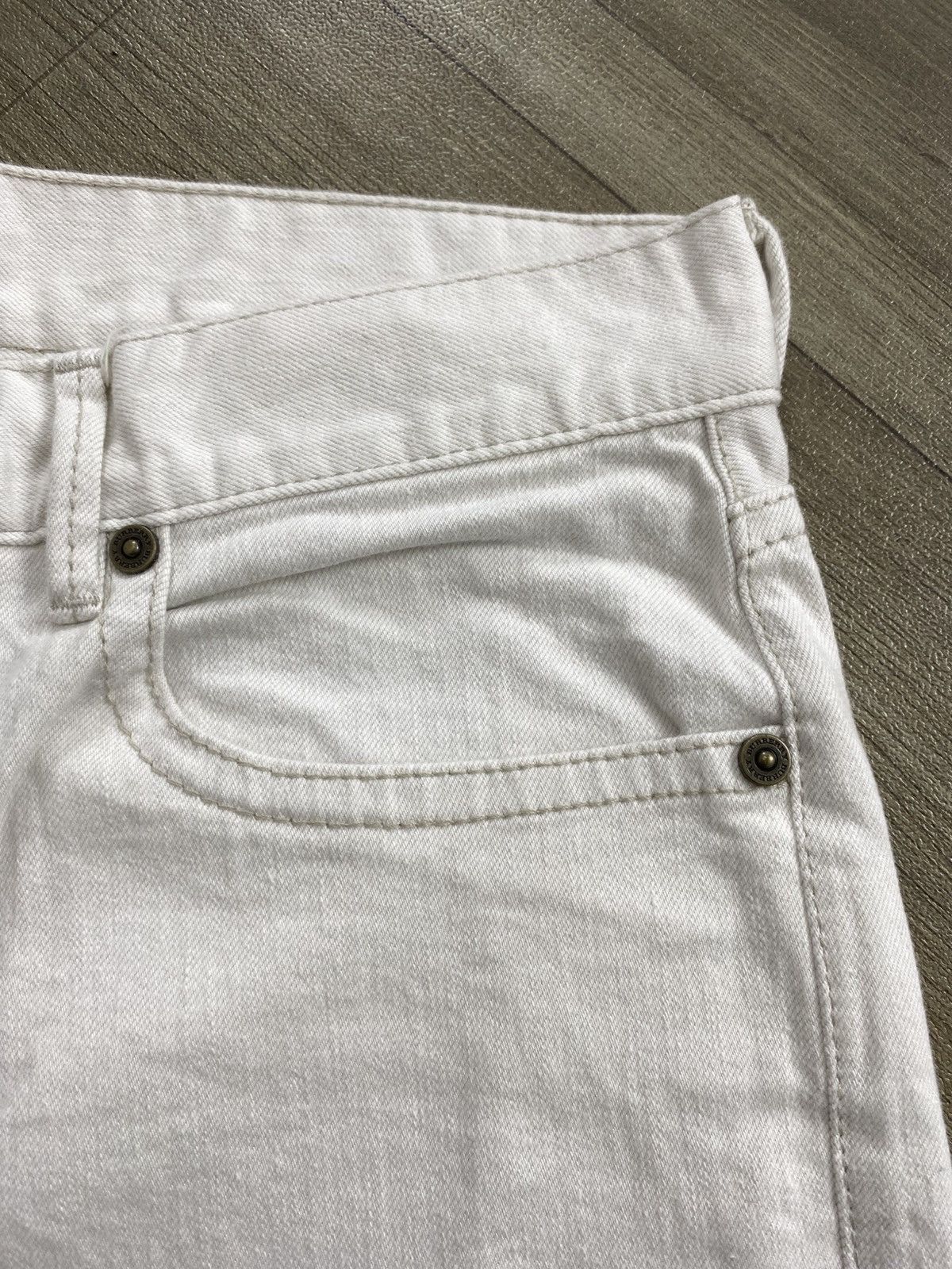 Burberry Vintage Burberry London White Straight Jeans Luxury Size US 30 / EU 46 - 6 Thumbnail