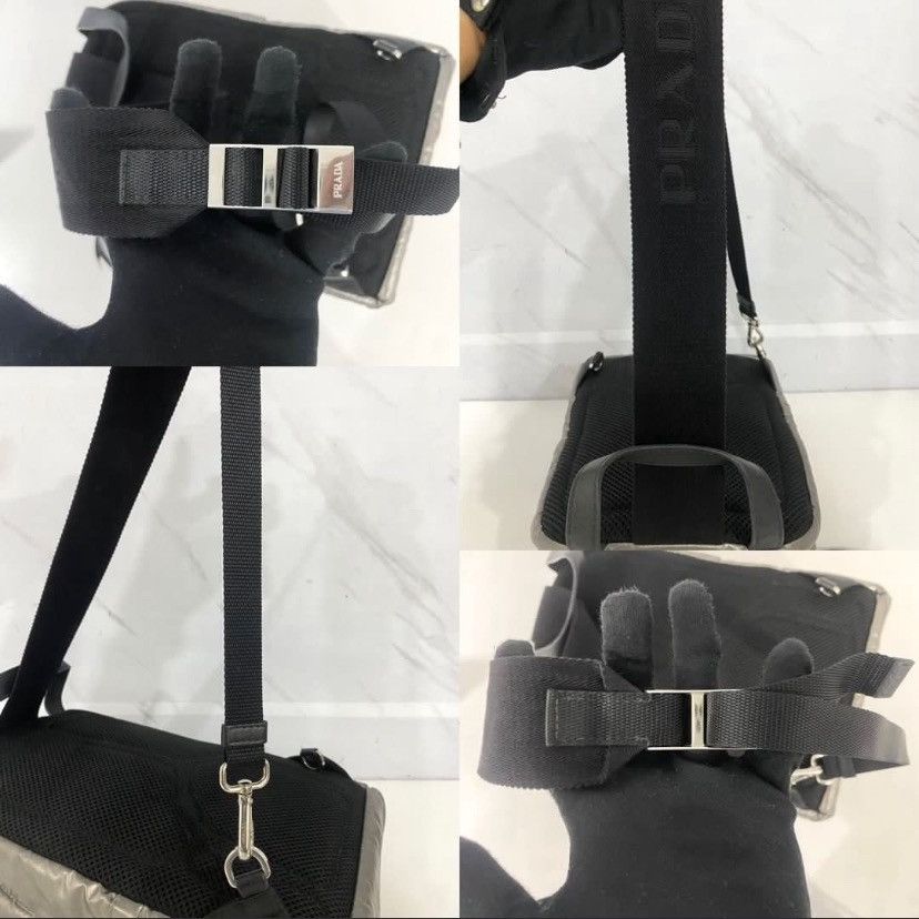 Prada Prada metallic tesutto silver backpack Size ONE SIZE - 6 Thumbnail