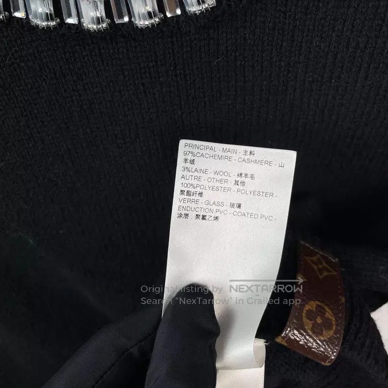 Louis Vuitton Louis Vuitton Round Neck with Beads and Diamonds Black Sho Size XS / US 0-2 / IT 36-38 - 9 Thumbnail