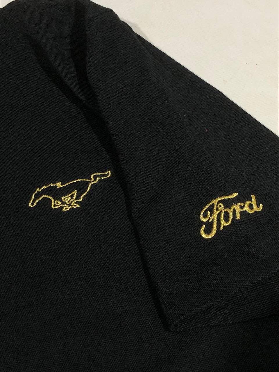 Ford Ford Mustang Vintage Black Racing Polo Size US L / EU 52-54 / 3 - 3 Thumbnail