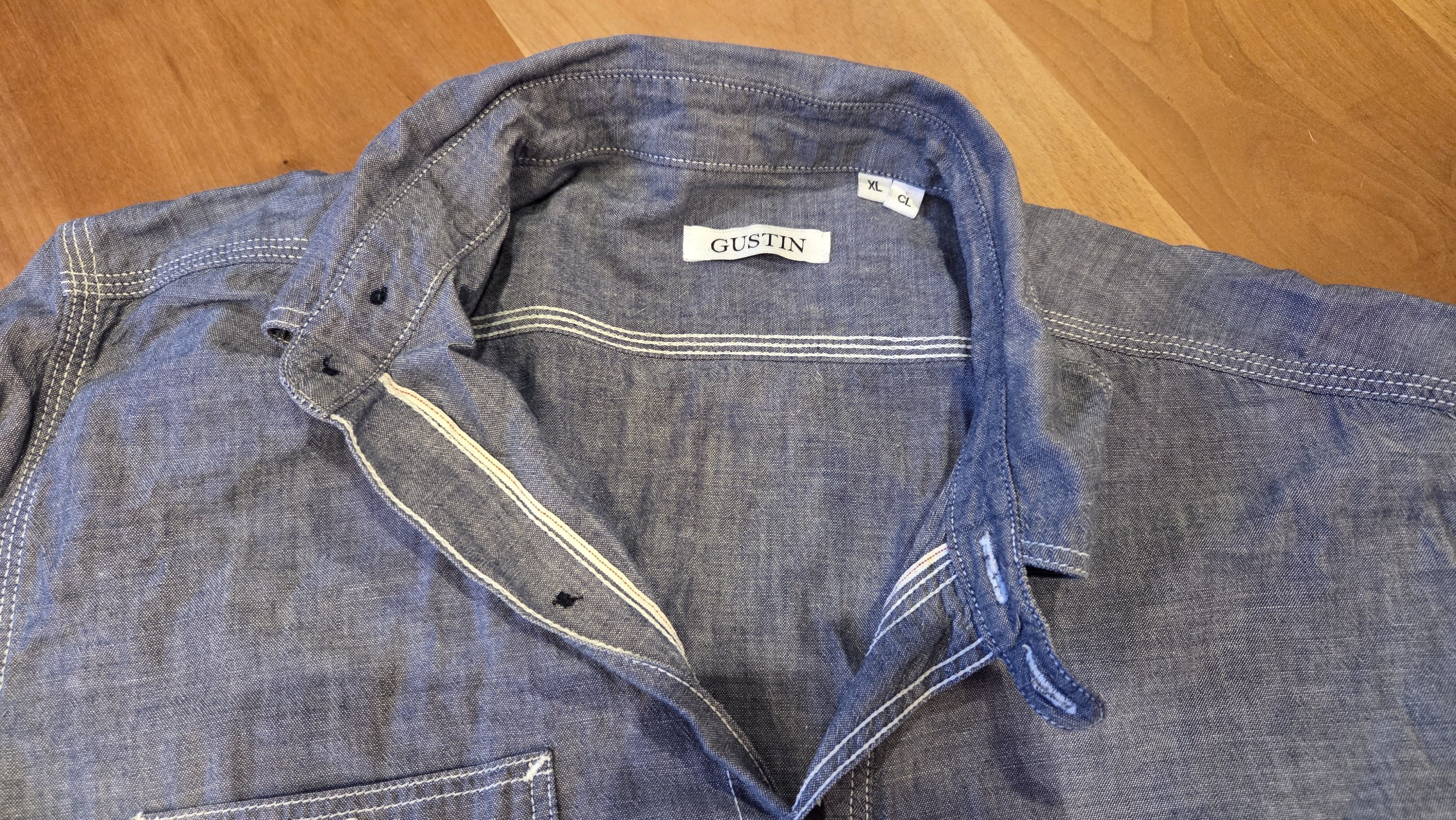 Gustin Gustin Selvedge Workshirt XL Classic Fit Size US XL / EU 56 / 4 - 1 Thumbnail