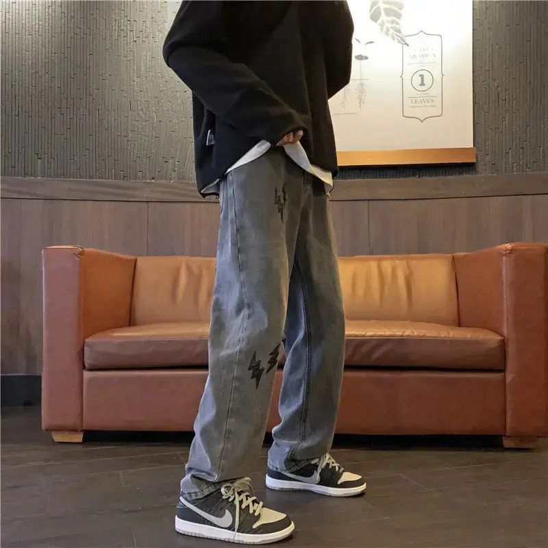 Japanese Brand Retro straight leg loose wide leg jeans Size US 30 / EU 46 - 5 Thumbnail