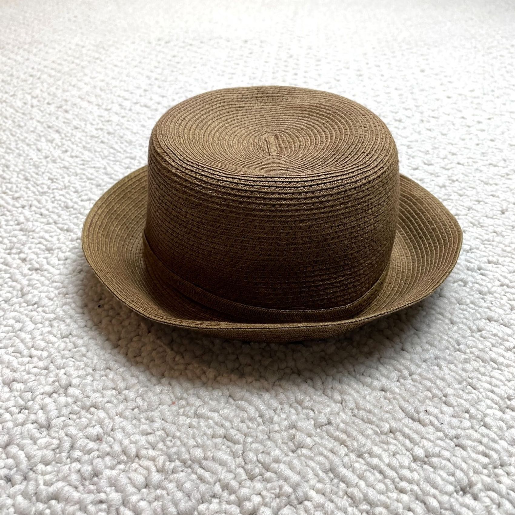 Vintage Unbranded Womens Cloche Hat Bow Brown Casual Straw Travel Sun Ladies Size ONE SIZE - 4 Thumbnail