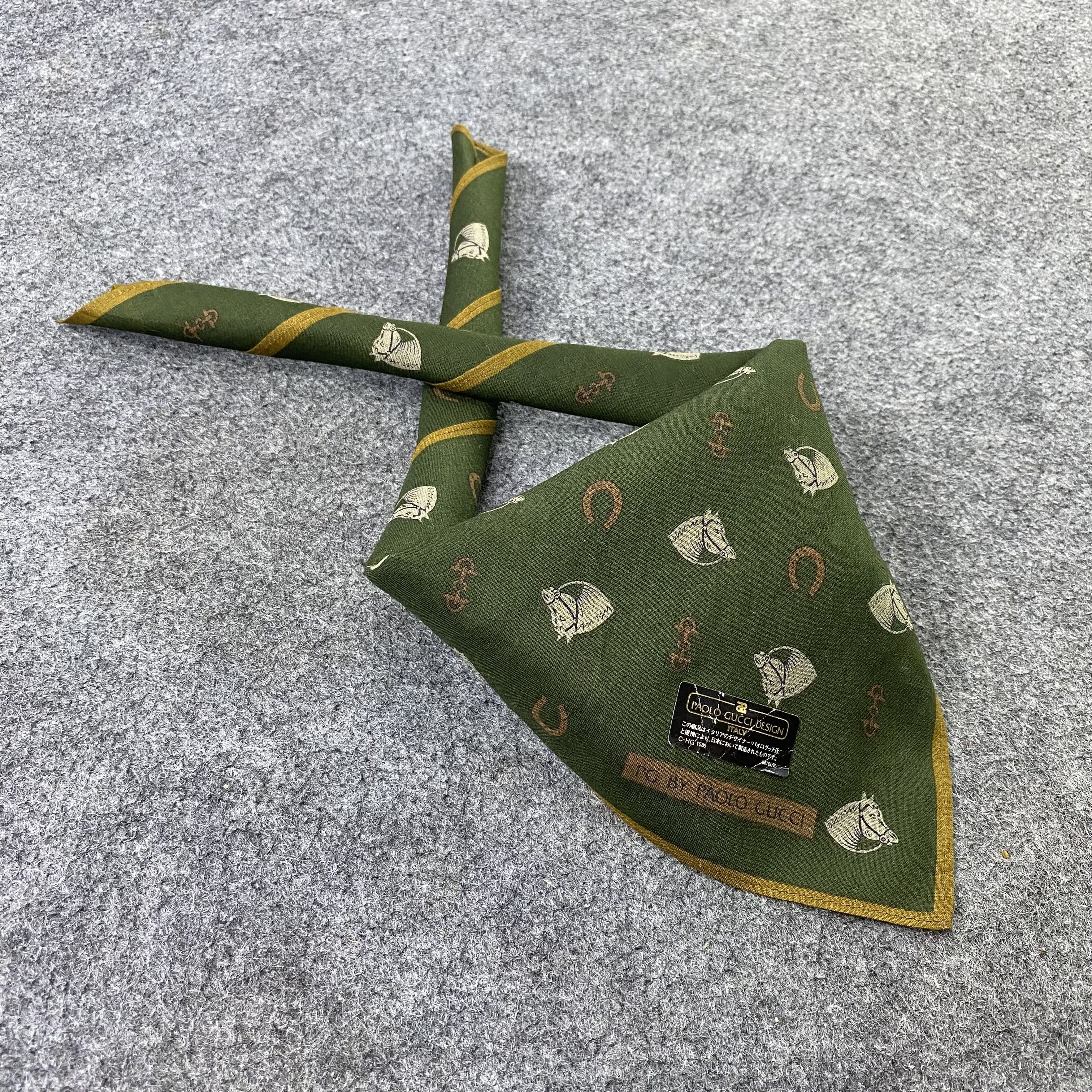 Paolo Gucci Paolo Gucci Handkerchief / Bandana / Neckerchief-B1515 Size ONE SIZE - 1 Thumbnail