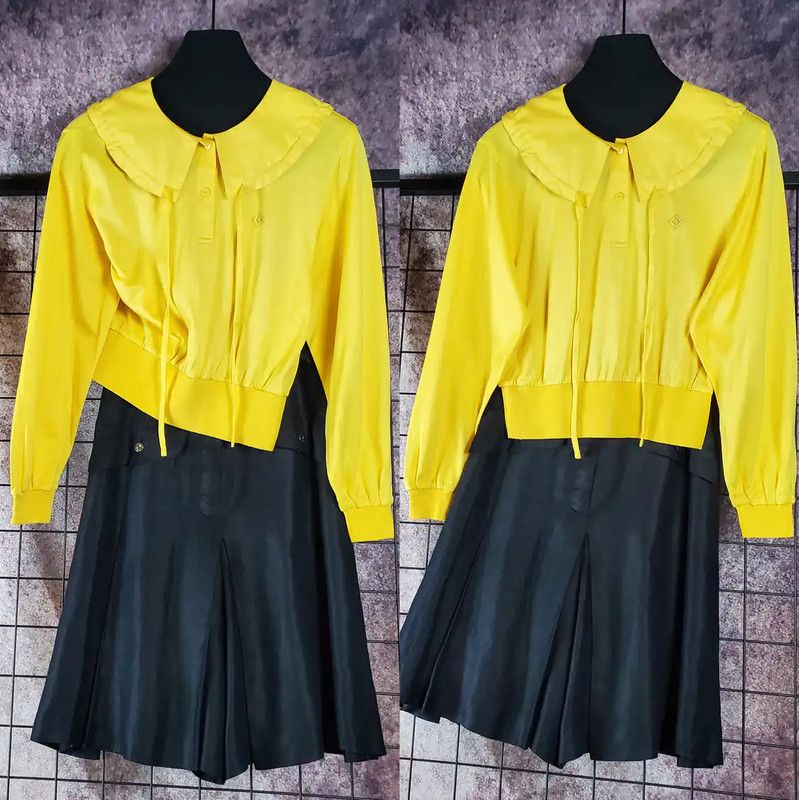 Dior Dior Yellow Cotton Logo Long Sleeve Top 0089 Size M / US 6-8 / IT 42-44 - 1 Thumbnail