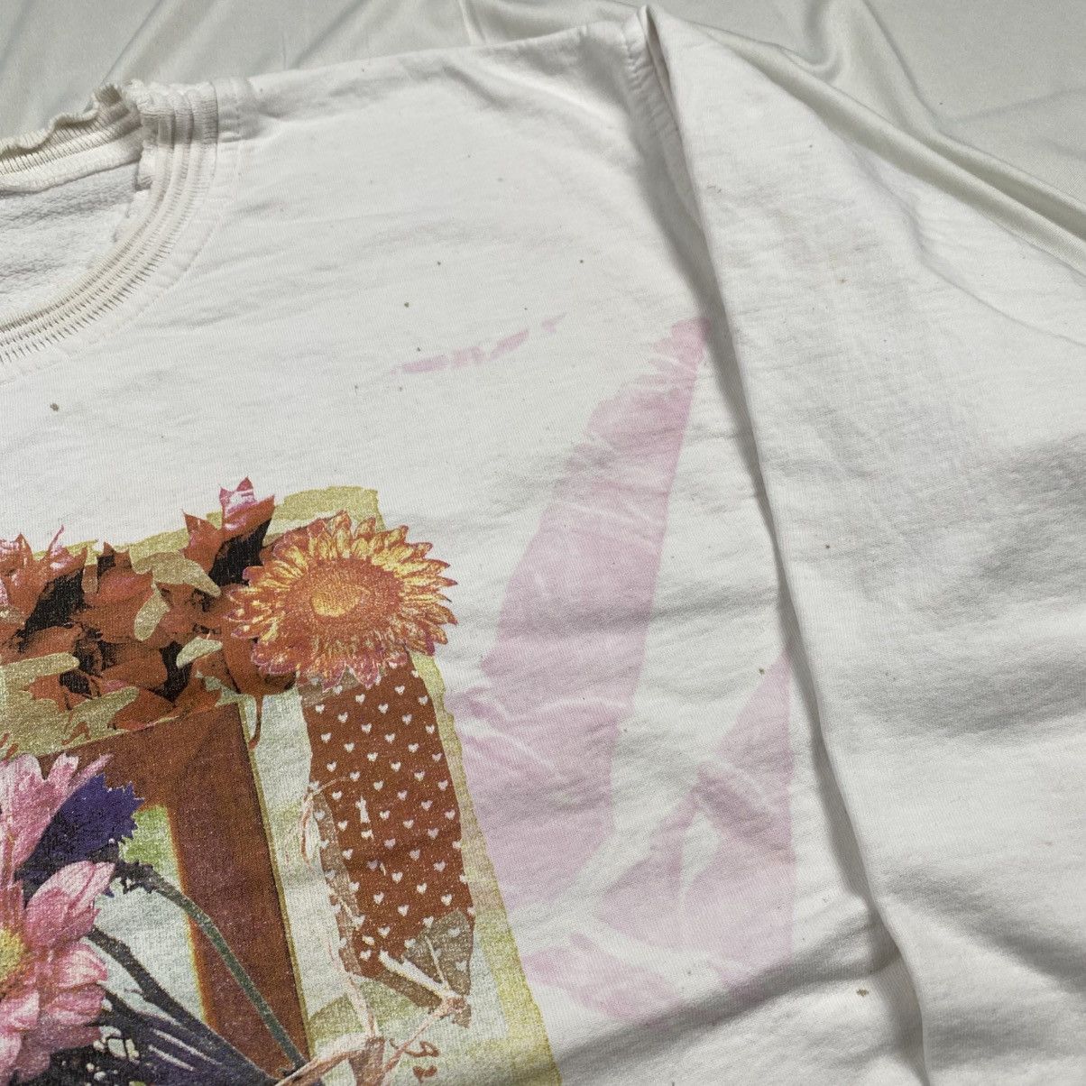 Other Vintage 90s Maze Floral Graphic Distressed Crewneck Size XL / US 12-14 / IT 48-50 - 3 Thumbnail