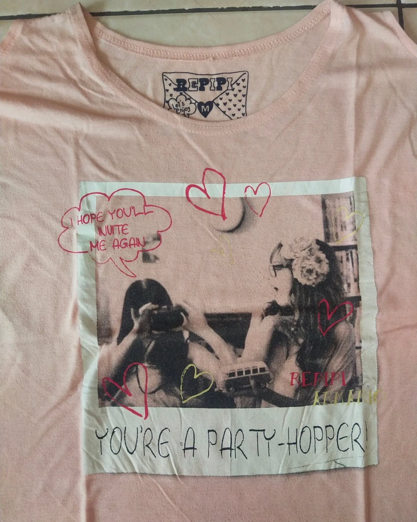 If Six Was Nine × Japanese Brand Repipi Armario Pink Girl Art Woman Tees Size M / US 6-8 / IT 42-44 - 3 Thumbnail