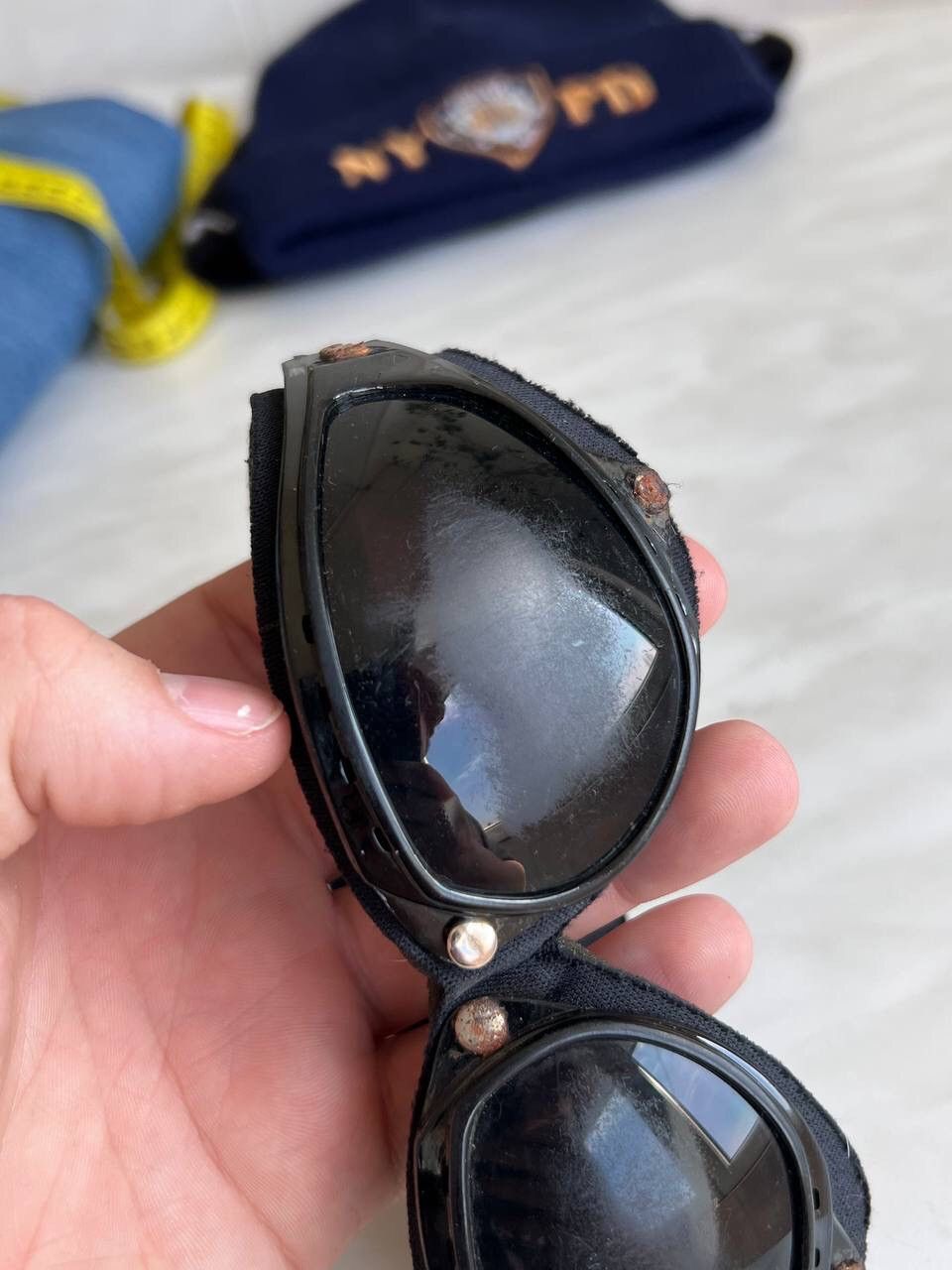 Harley Davidson × Vintage Vintage Harley Davidson Moto Bike Sunglasses Gropcore 90s Size ONE SIZE - 2 Thumbnail