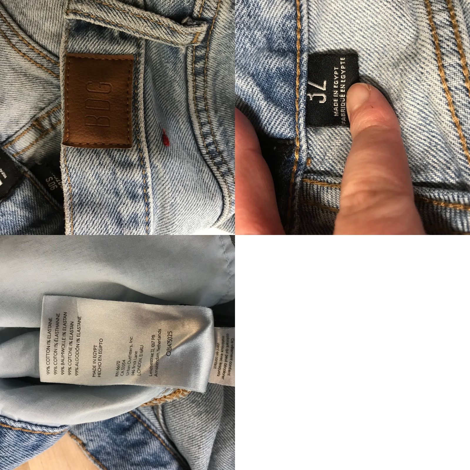 Bdg BDG Urban Outfitters 90s Bootcut Light Wash Denim Jeans Womens 32 Size 24" / US 00 / IT 34 - 8 Thumbnail
